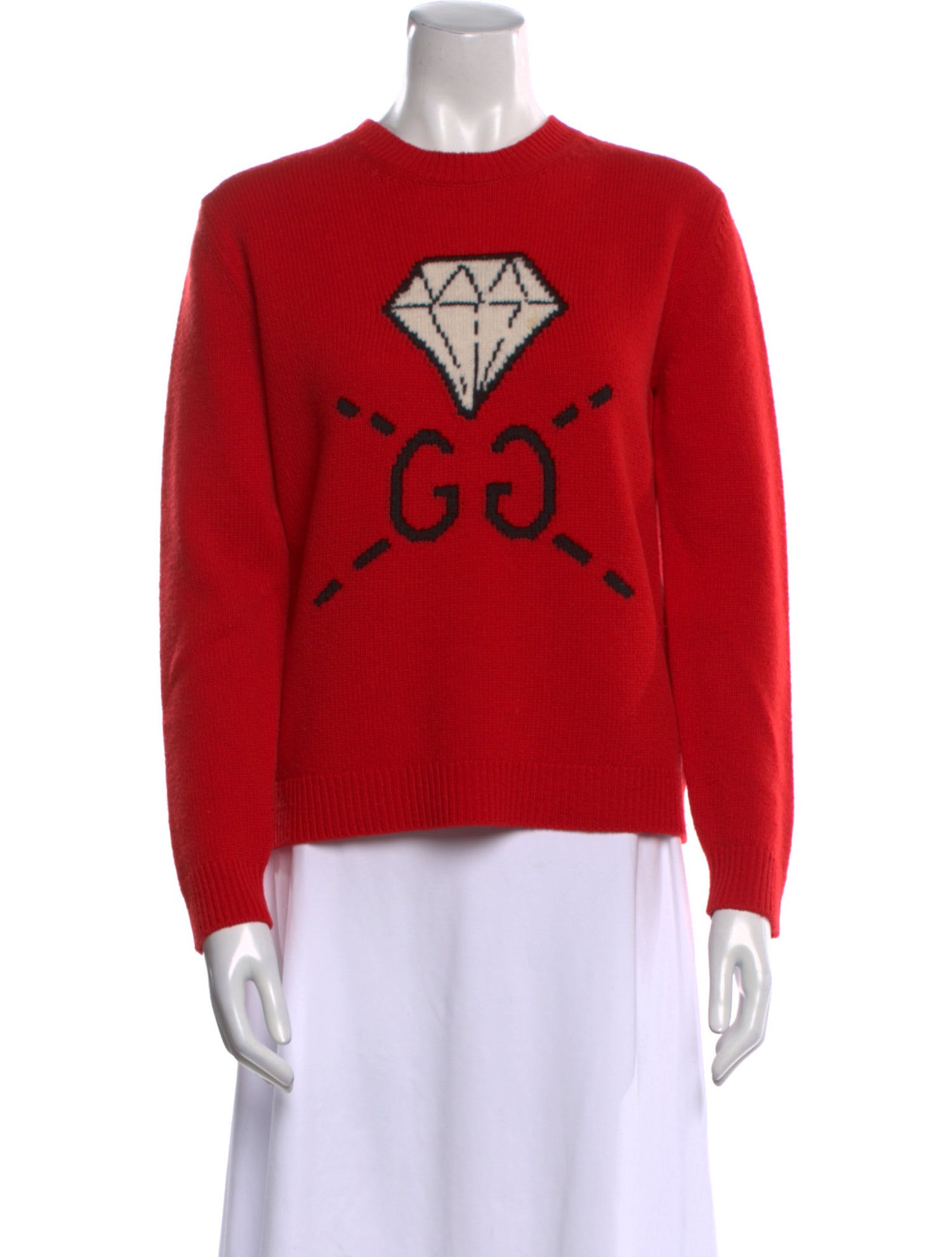 Gucci Wool Graphic Print Sweater