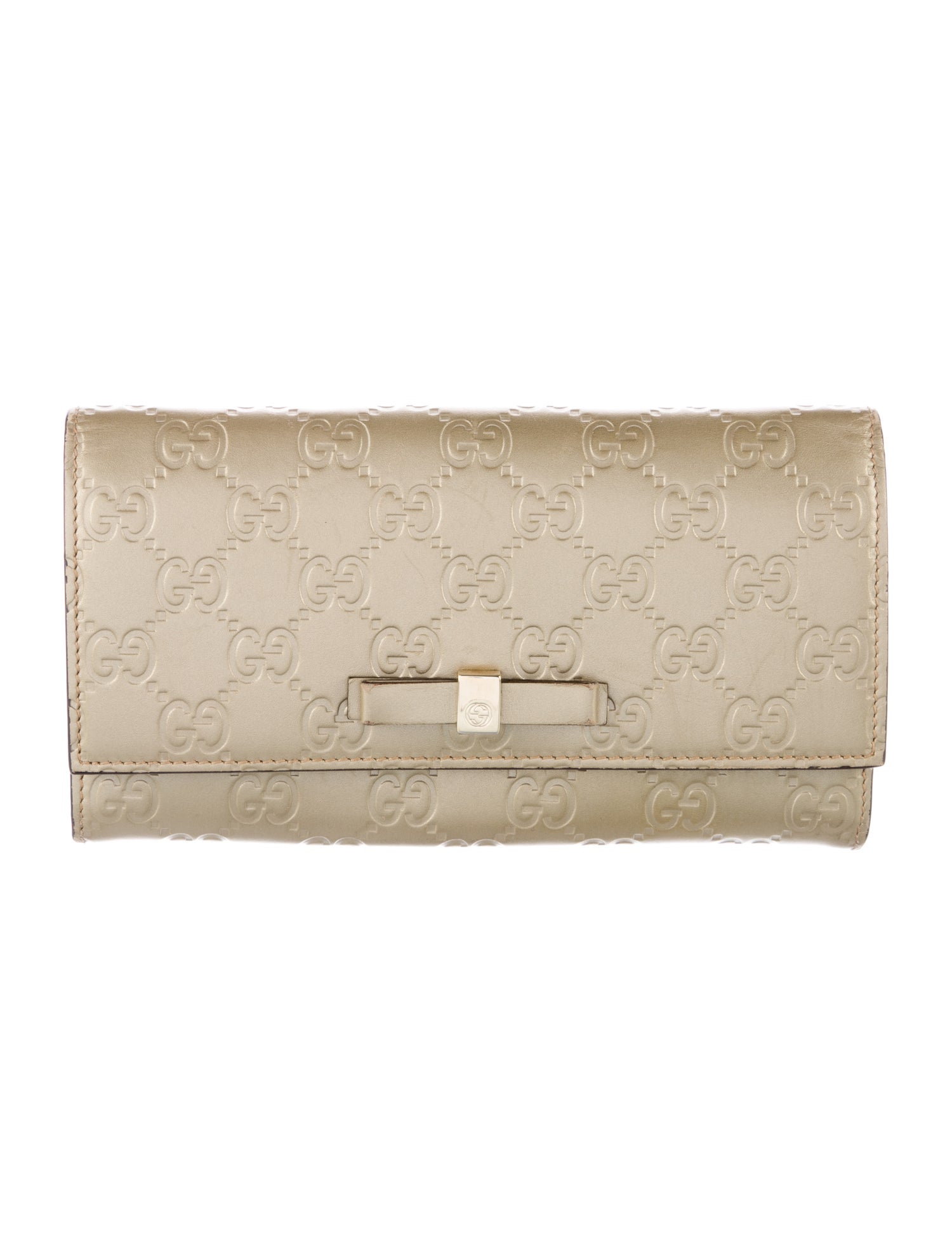 Gucci Interlocking G Logo Leather Continental Wallet