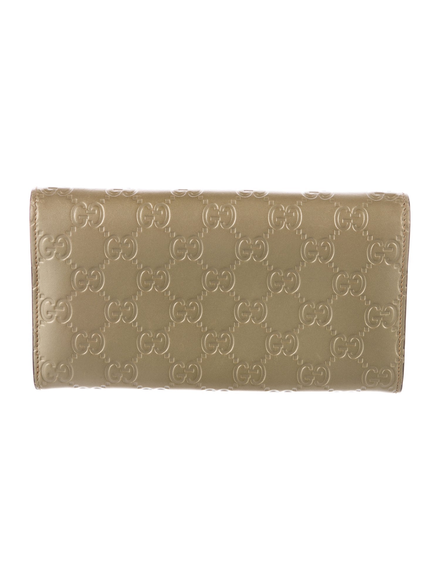 Gucci Interlocking G Logo Leather Continental Wallet