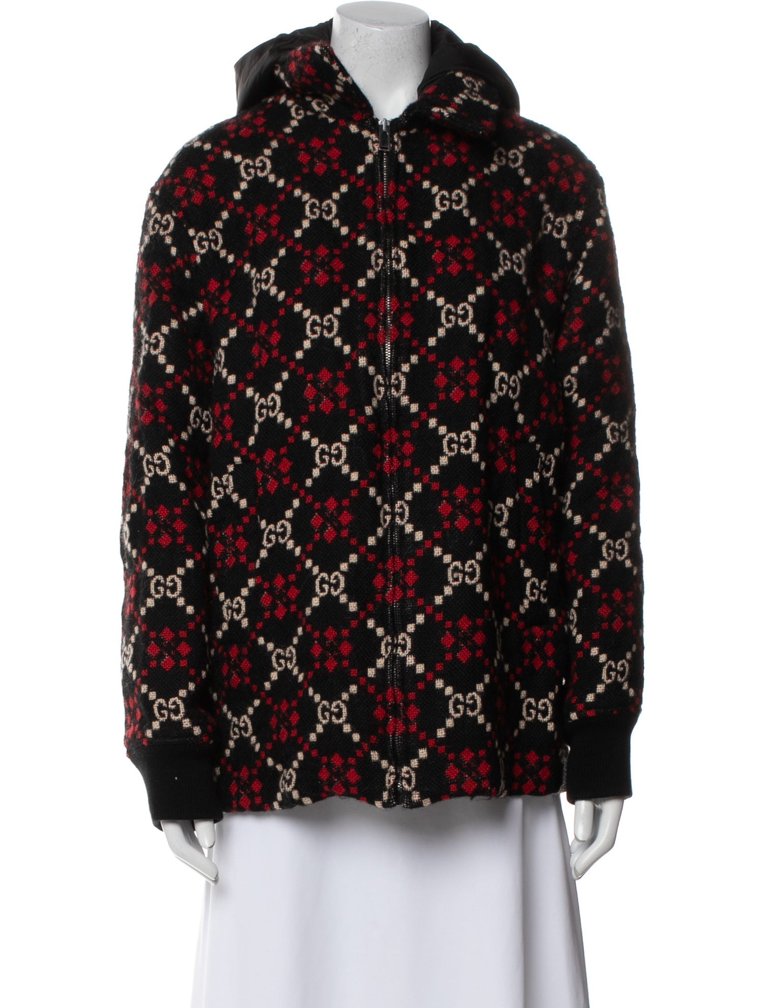 Gucci GG Logo Wool Parka