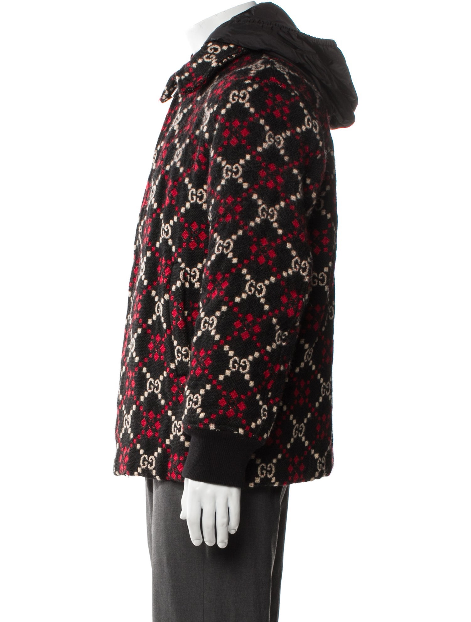 Gucci GG Logo Wool Parka