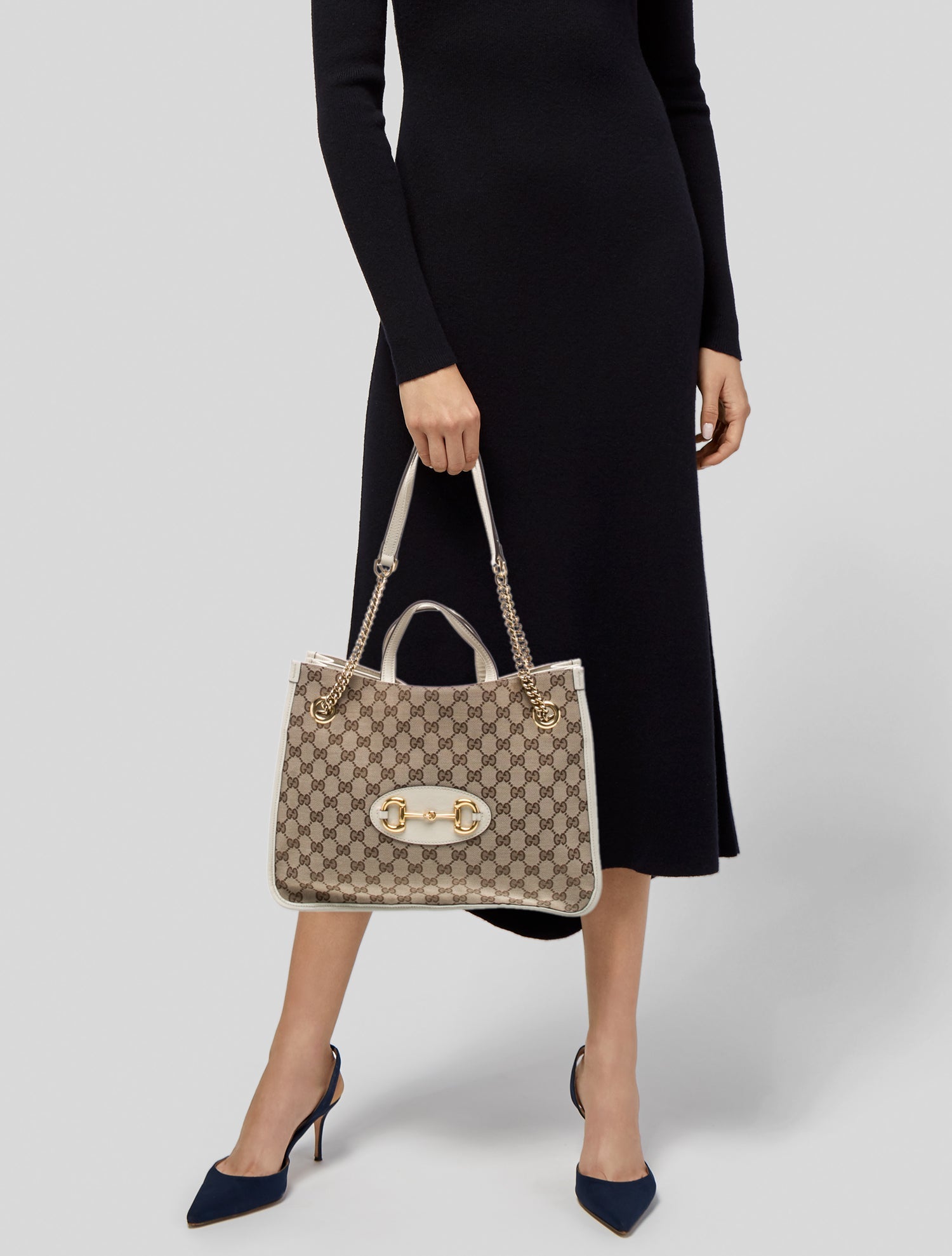 Gucci GG Canvas Horsebit 1955 Medium