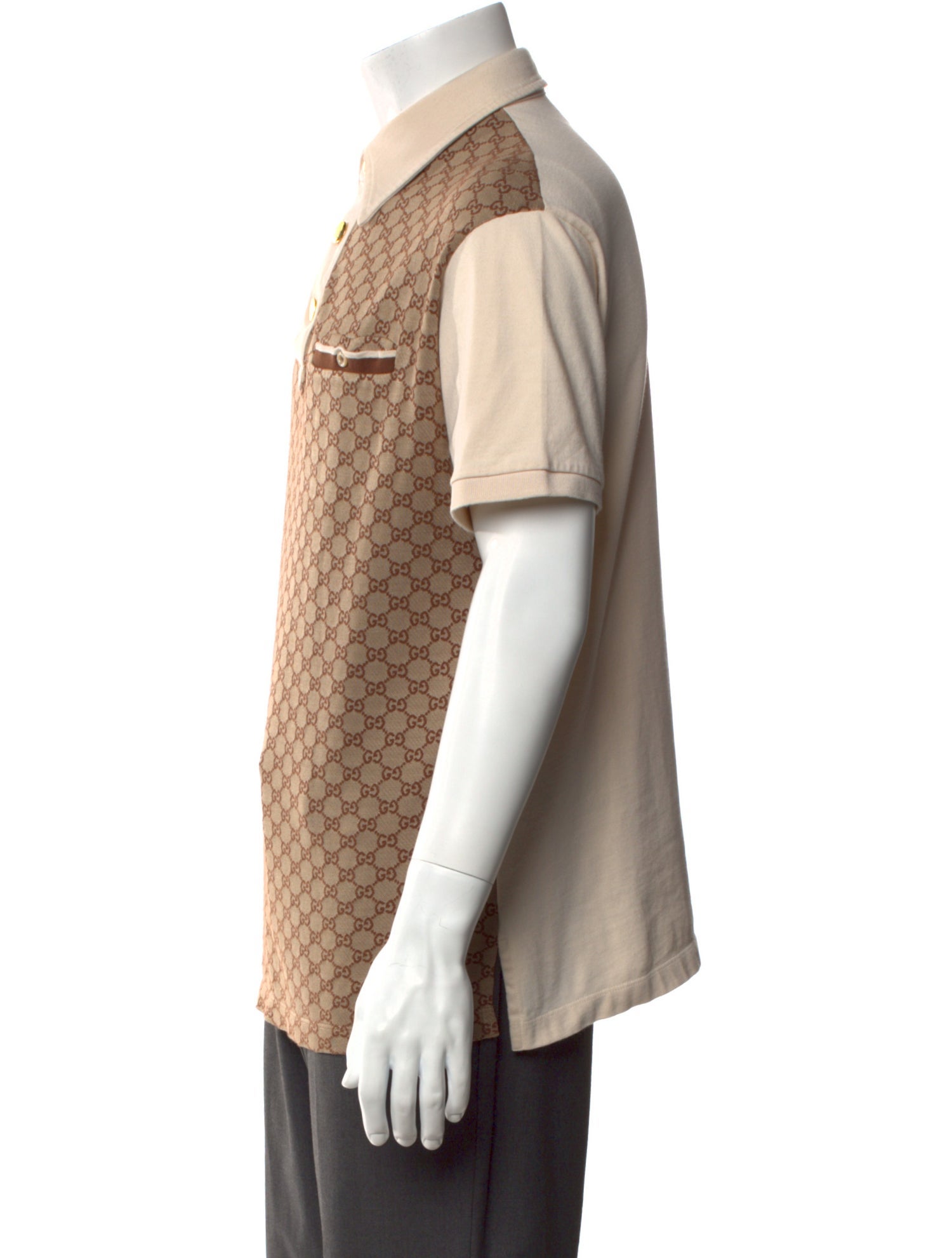 Gucci GG Logo Collar Polo Shirt