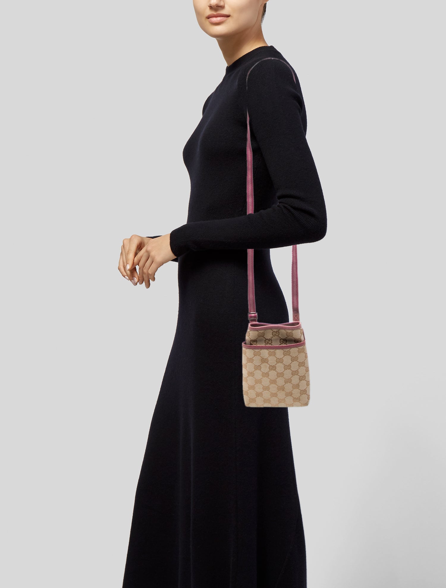 Gucci GG Canvas Crossbody Bag Vintage