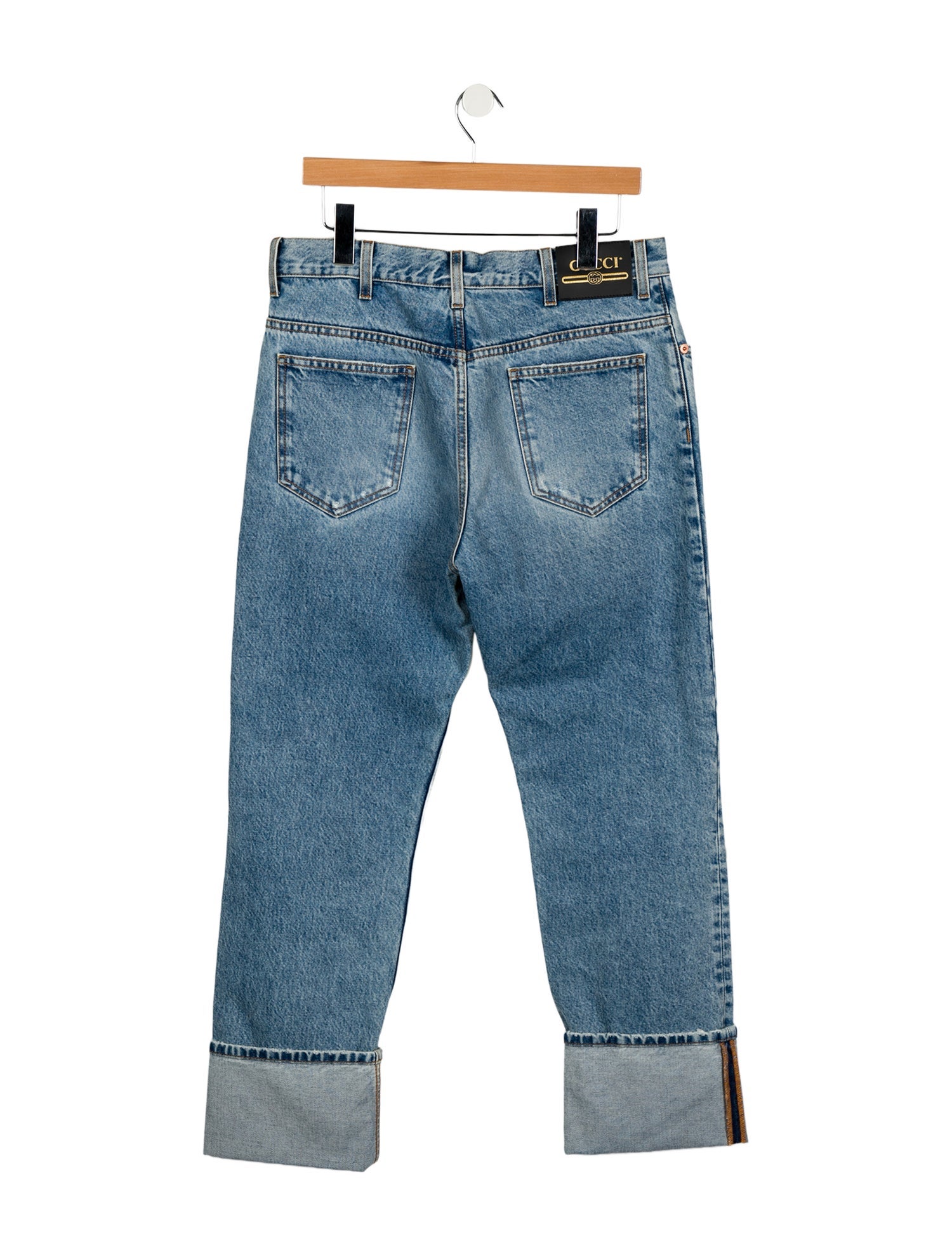 Gucci High-Rise Straight Leg Jeans