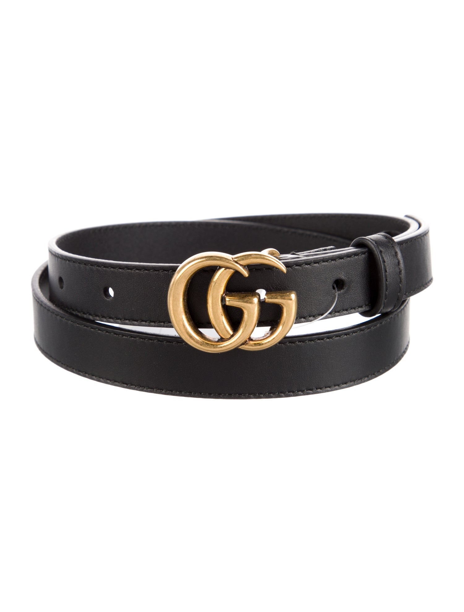 Gucci Skinny Leather Belt