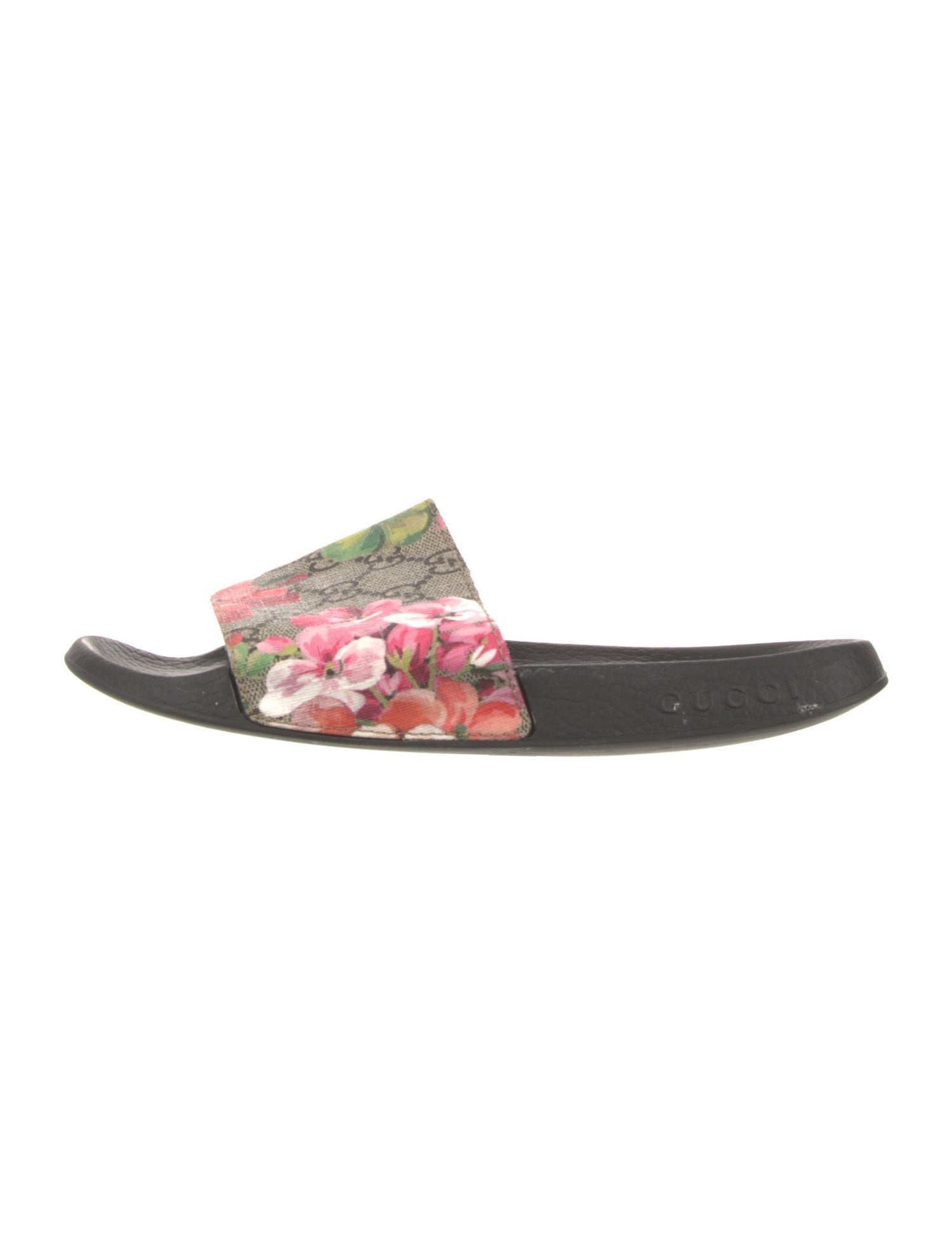 Gucci GG Blooms Supreme Floral Print Slides