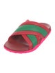 Gucci Rubber Colorblock Pattern Slides