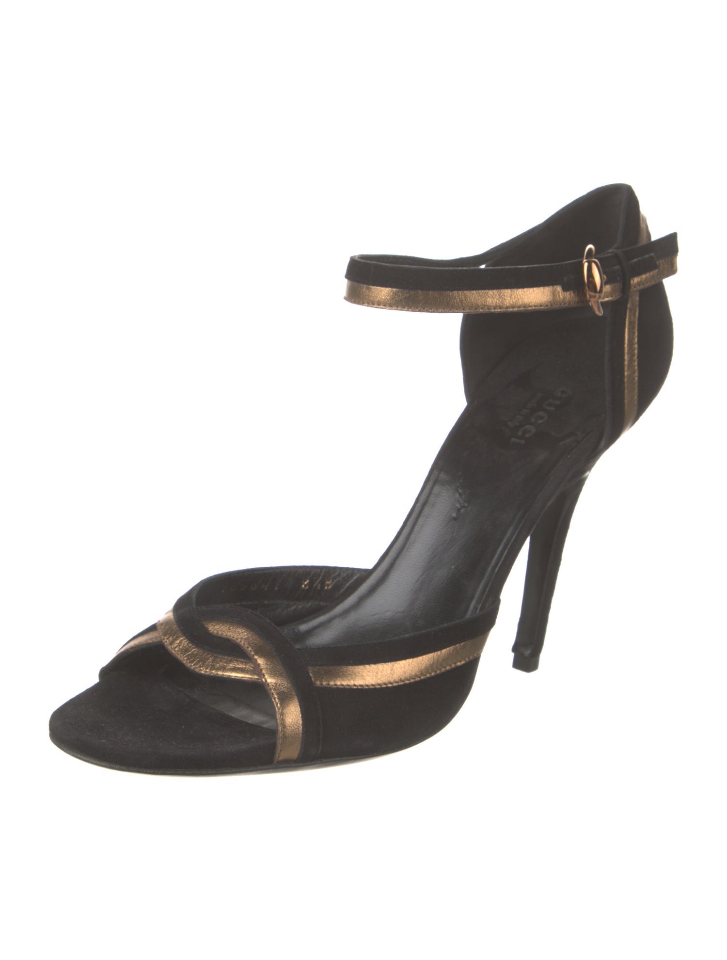 Gucci Suede Striped Sandals