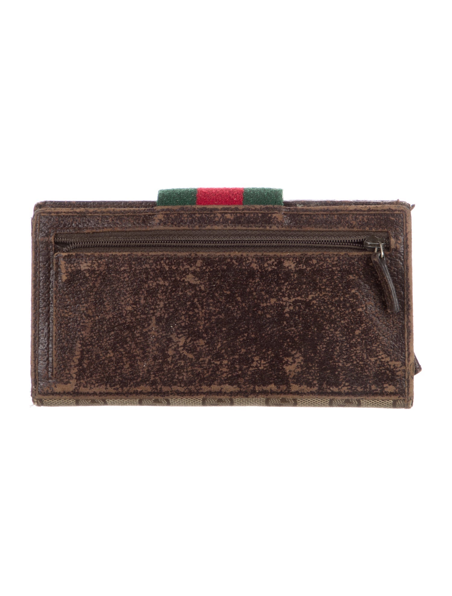 Gucci Vintage GG Canvas Continental Wallet