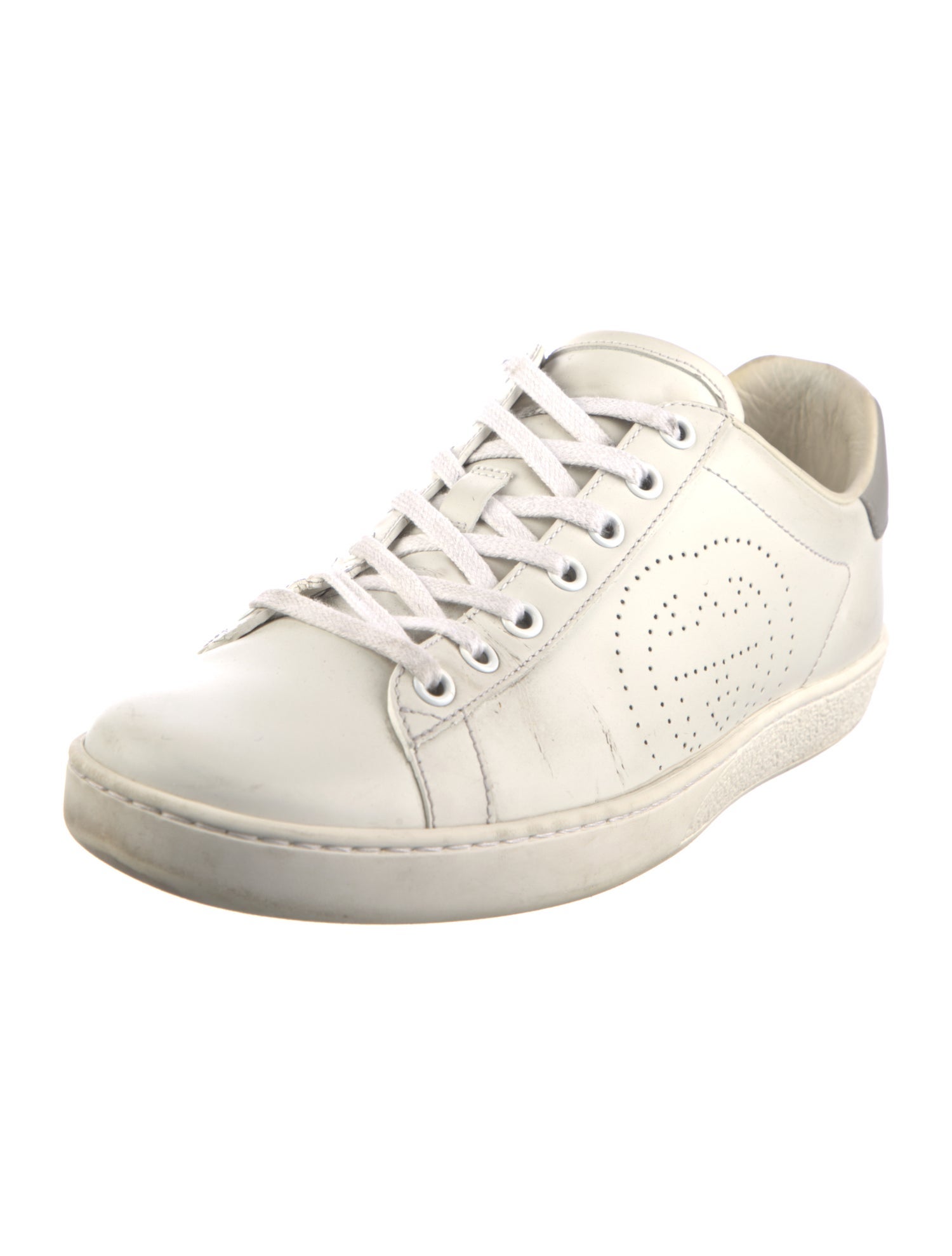 Gucci Interlocking G Logo Leather Sneakers