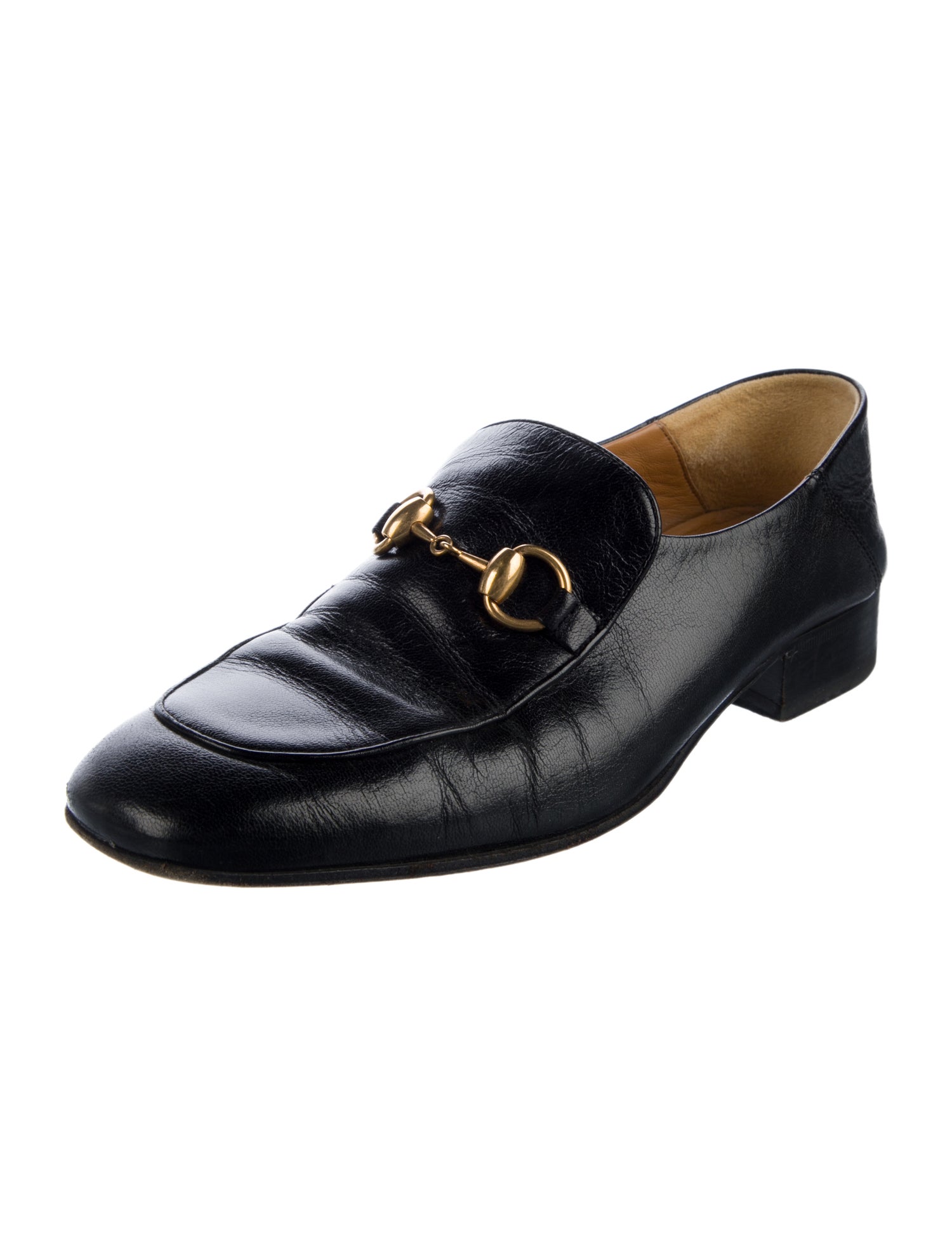 Gucci Horsebit Accent Leather Loafers