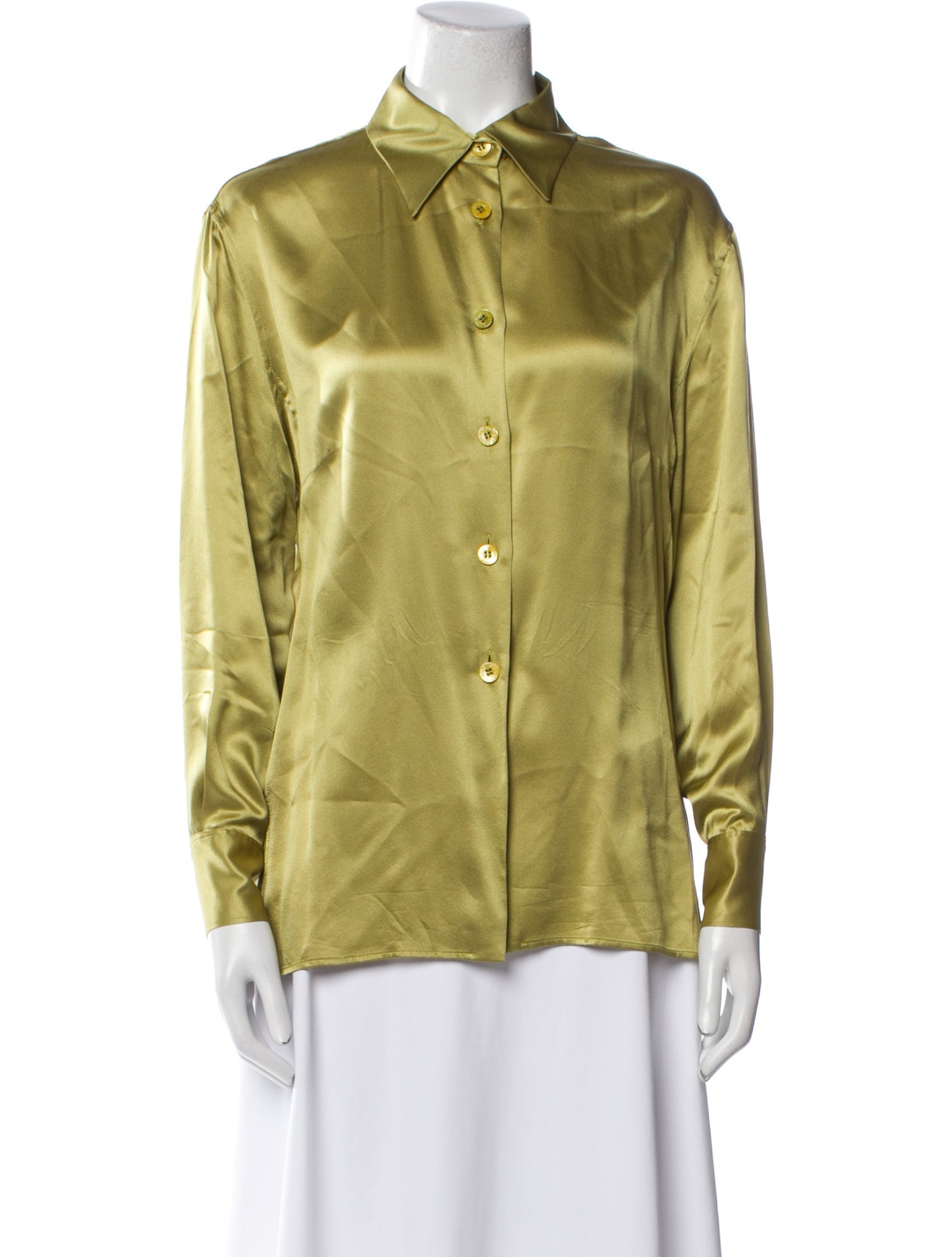 Gucci Long Sleeve Button-Up Top