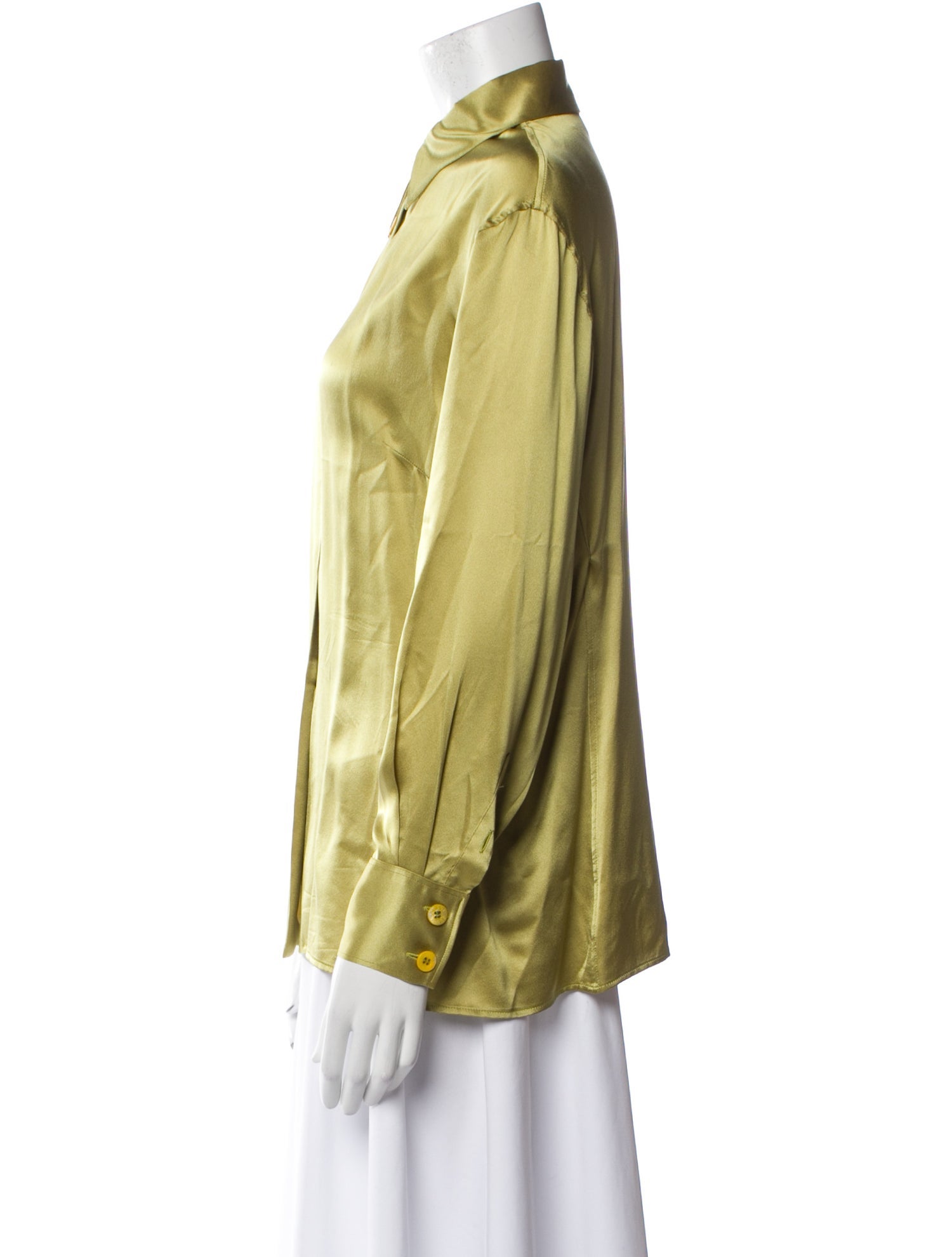 Gucci Long Sleeve Button-Up Top