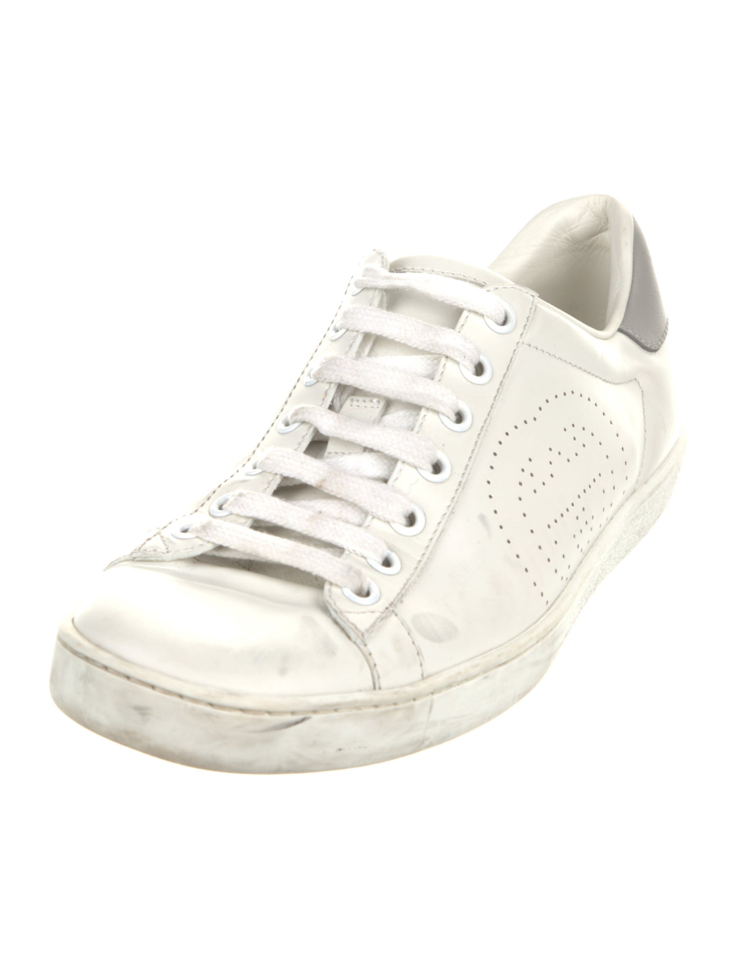 Gucci Interlocking G Logo Leather Sneakers