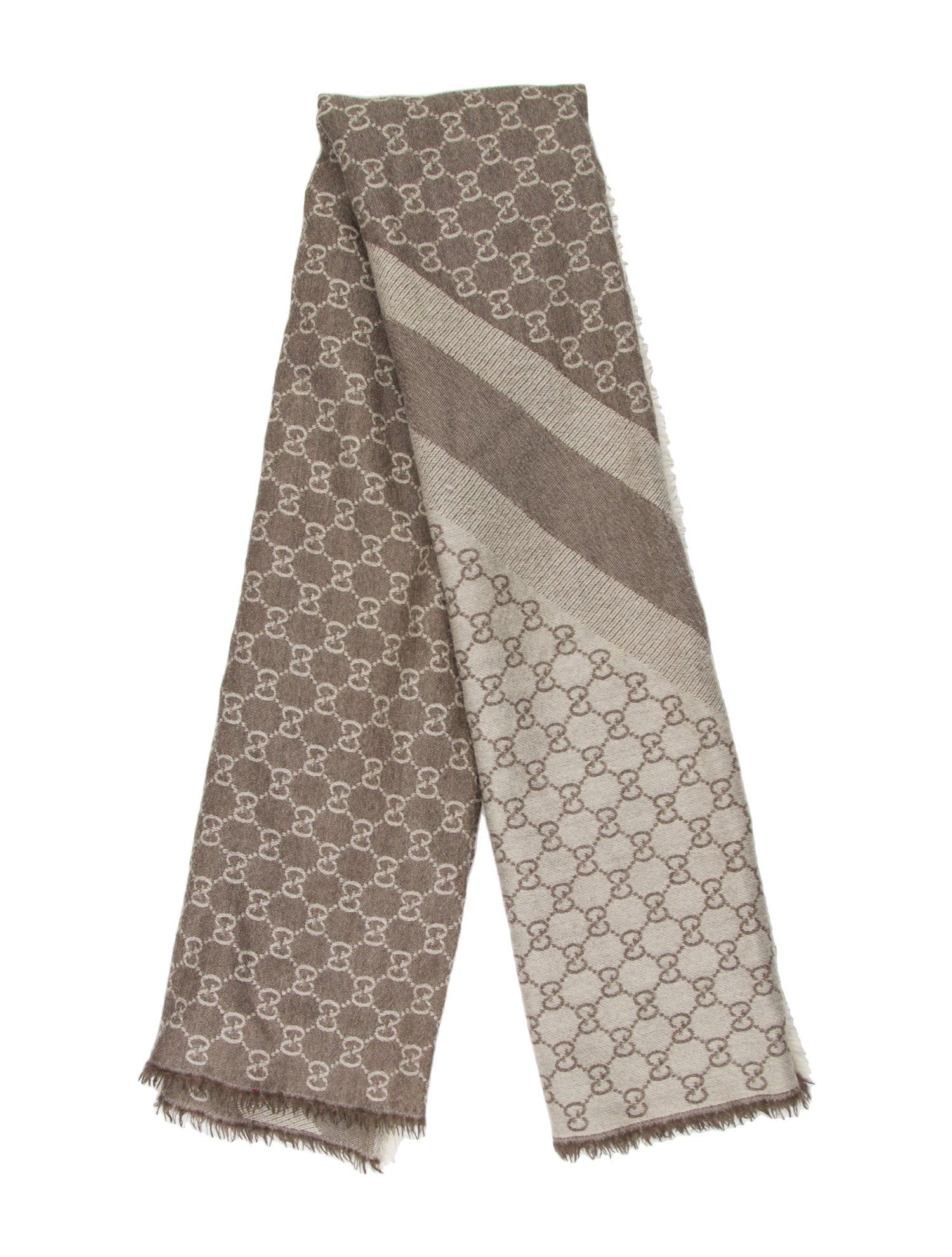 Gucci Wool GG Logo Scarf