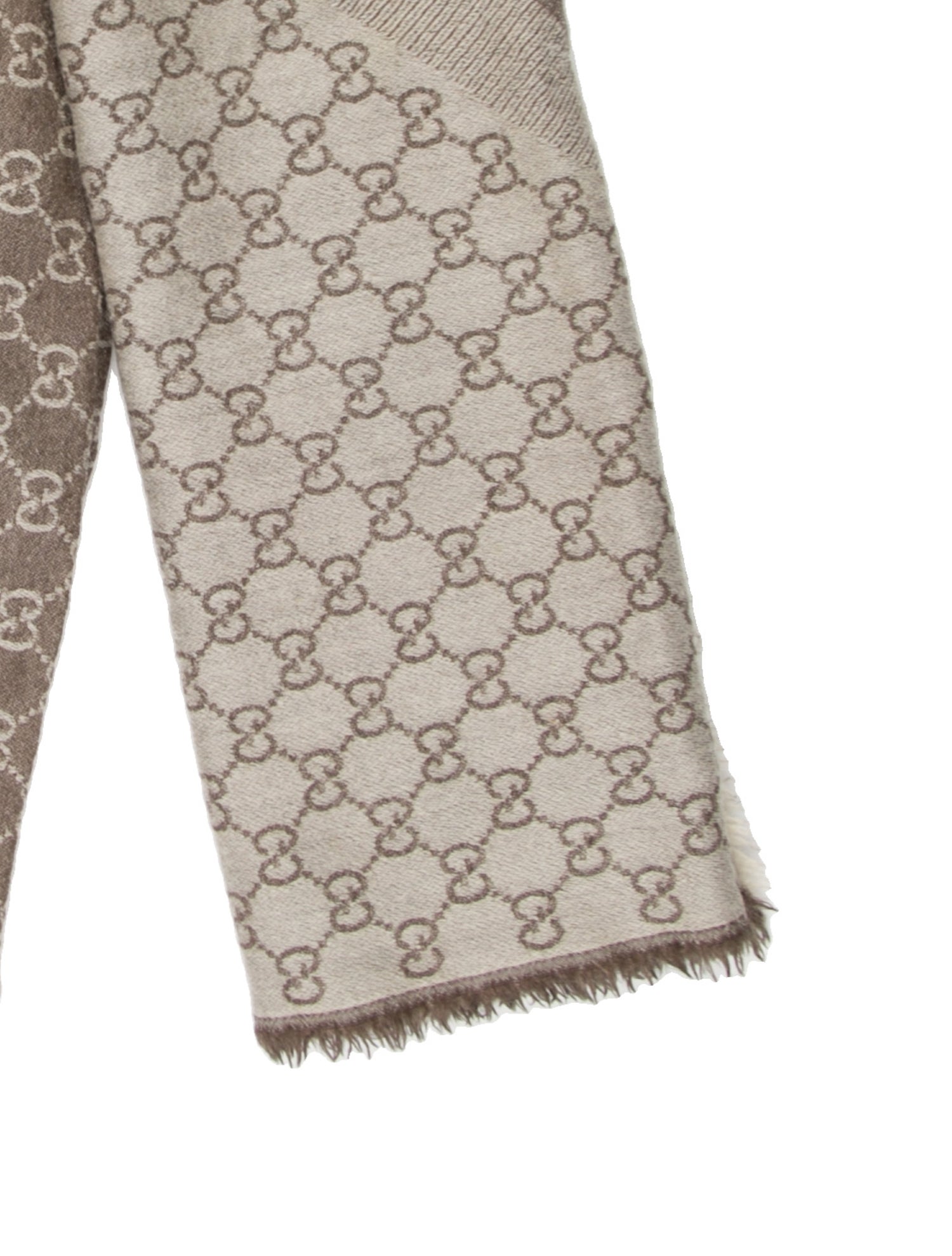 Gucci Wool GG Logo Scarf