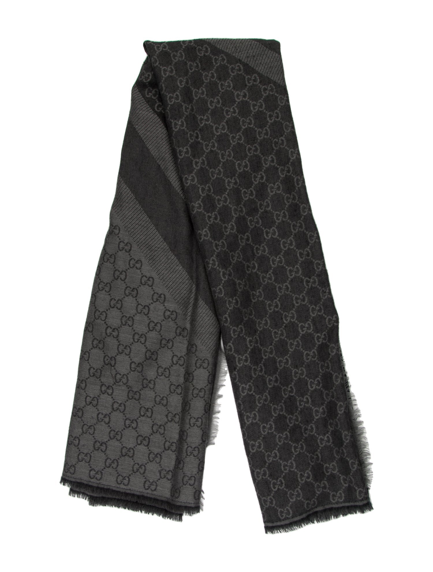 Gucci Wool GG Logo Scarf