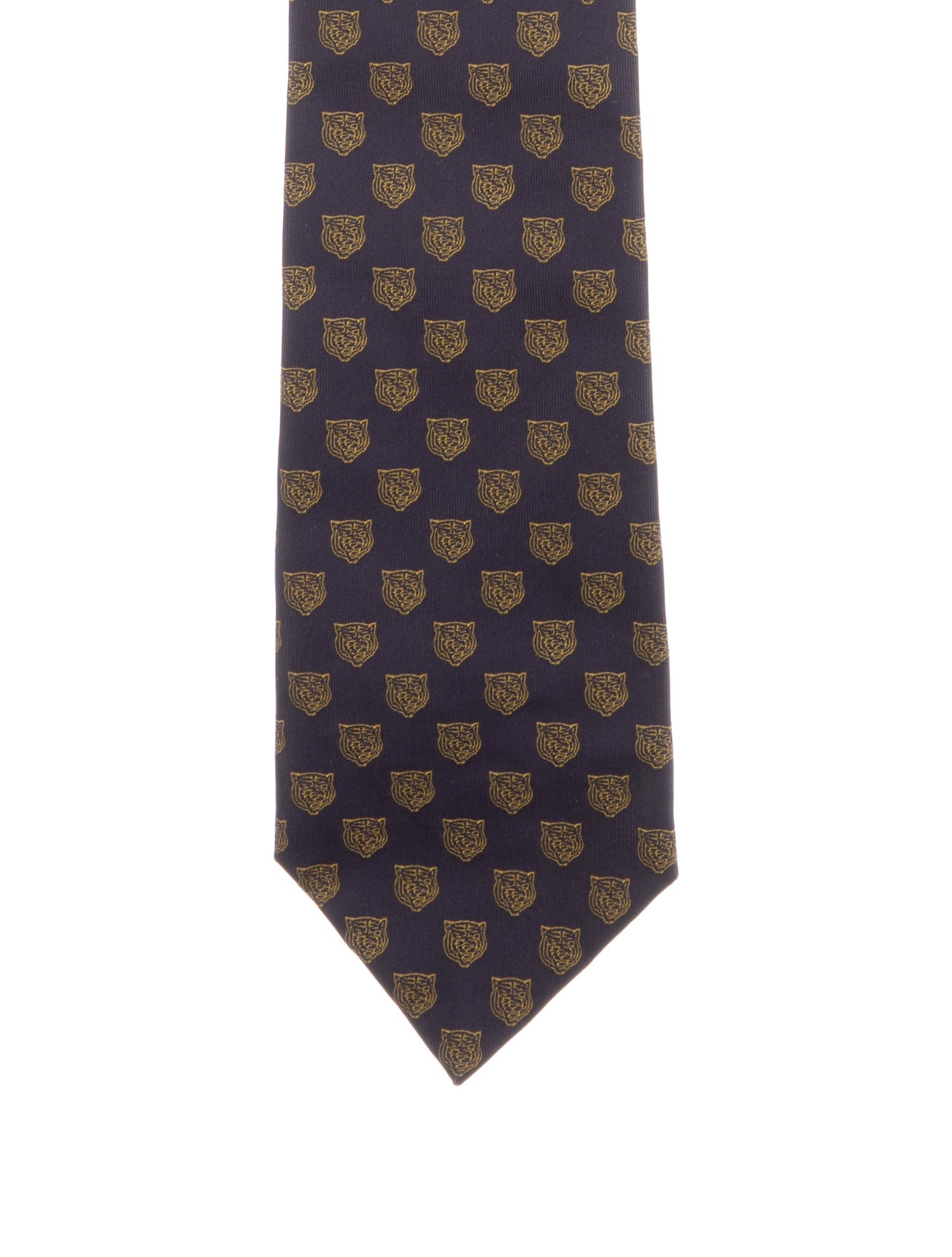 Gucci Pattern Print Silk Tie