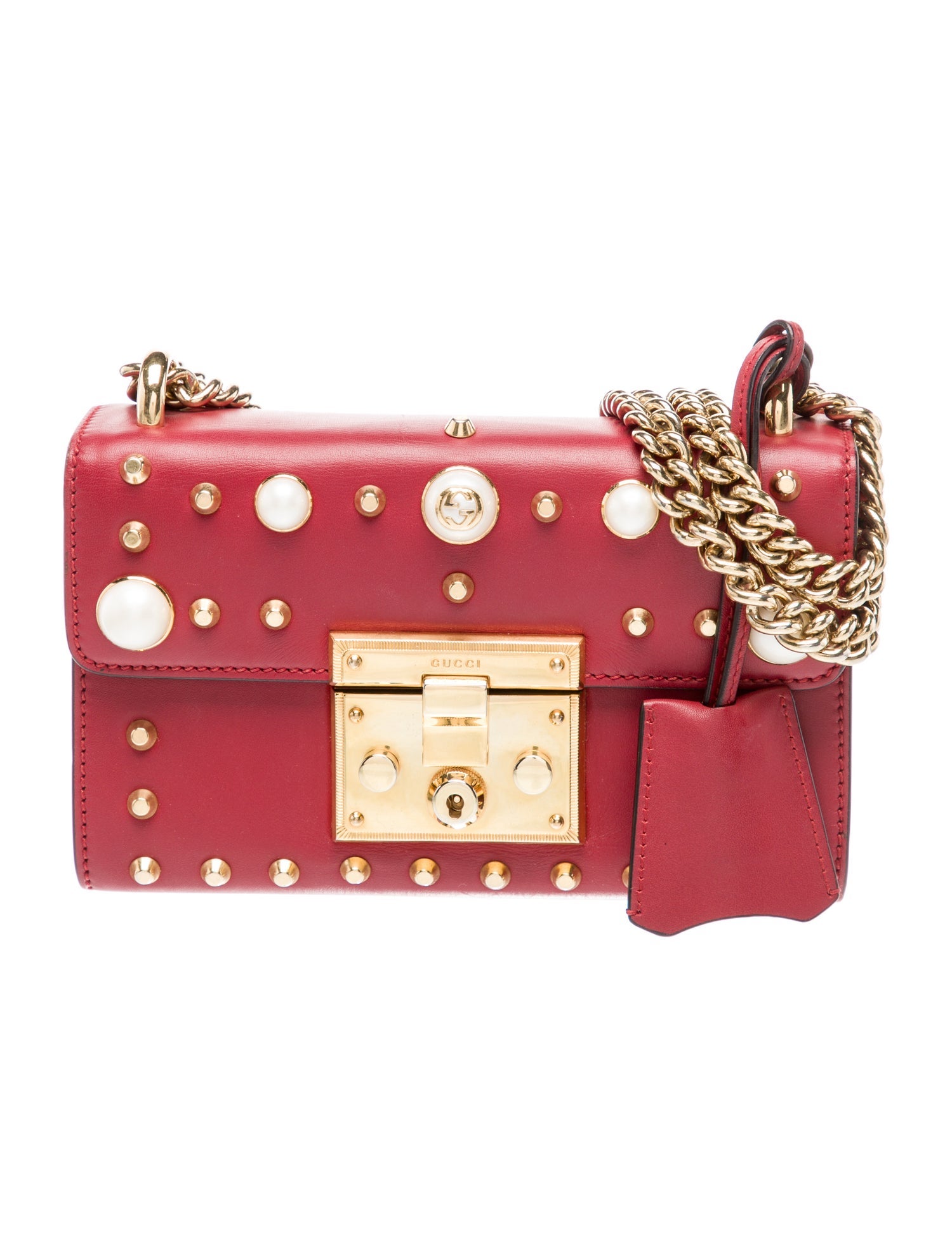 Gucci Faux Pearl Padlock Small