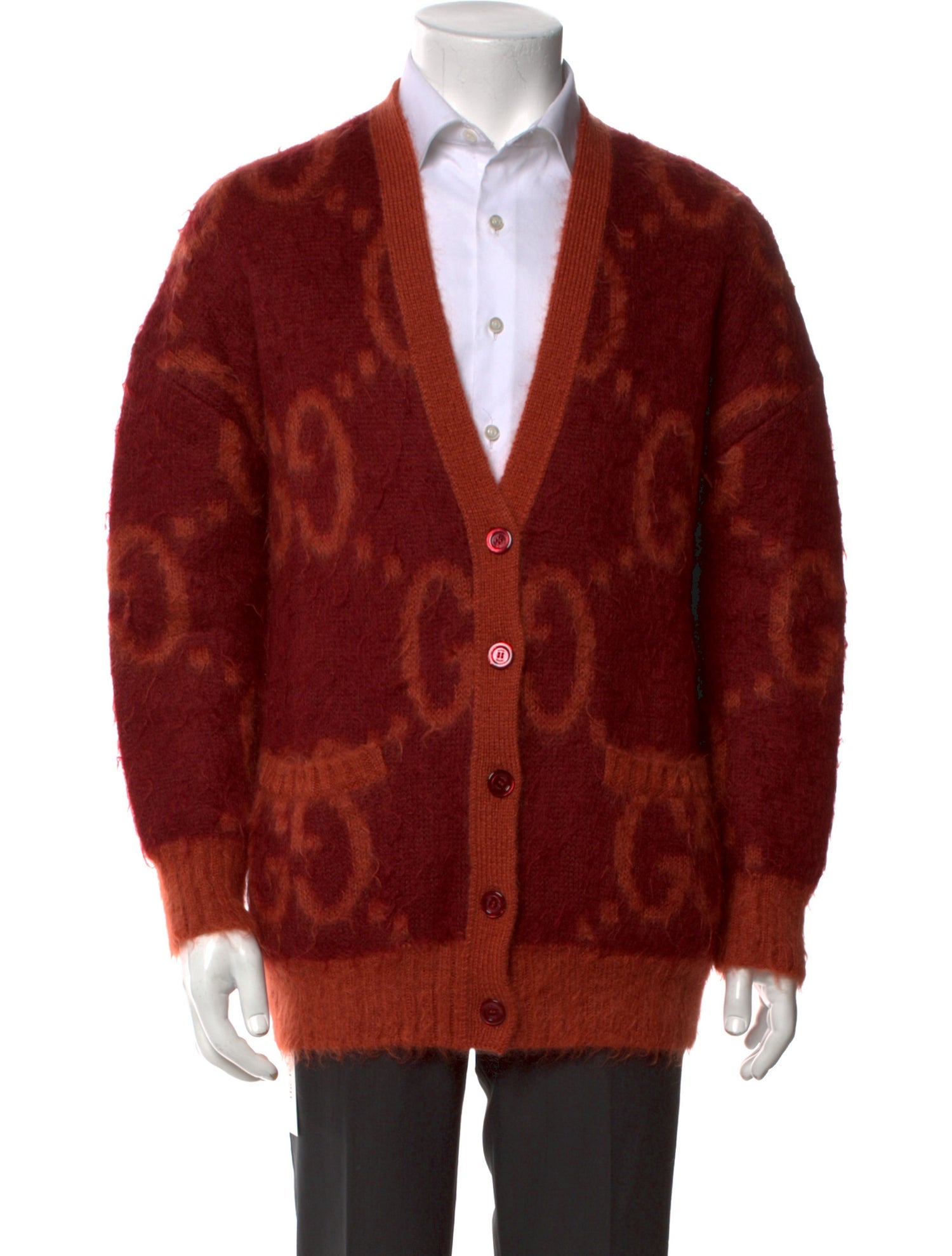 Gucci GG Logo 'Reversible' Cardigan