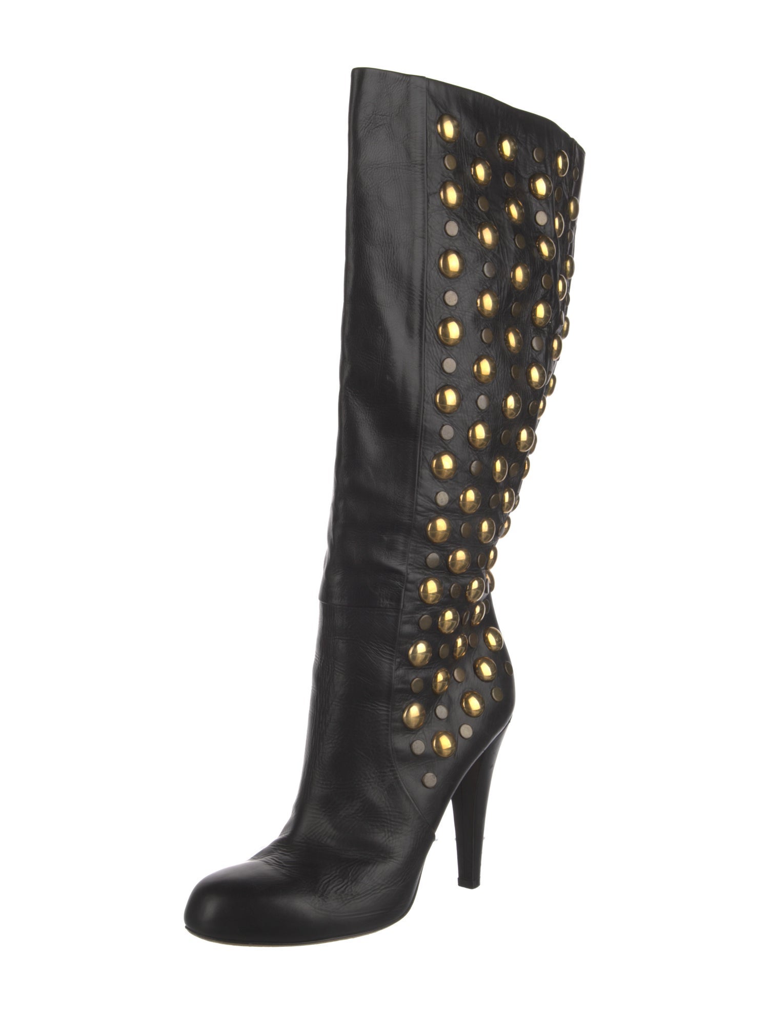 Gucci Babouska Accents Leather Boots