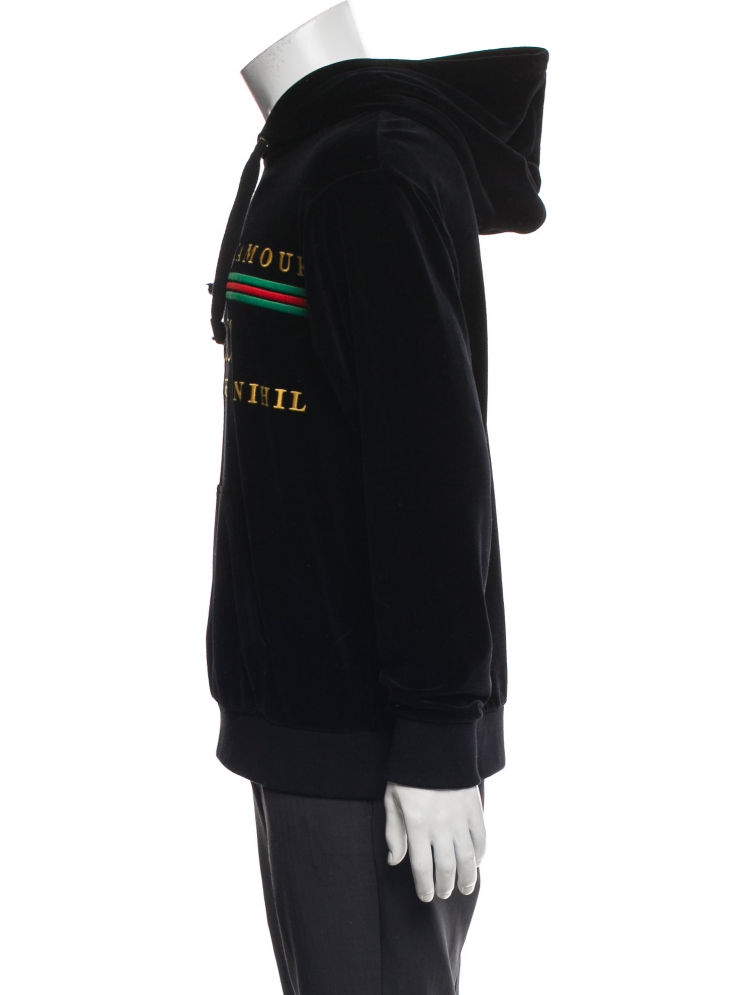 Gucci Web Accent Graphic Print Hoodie