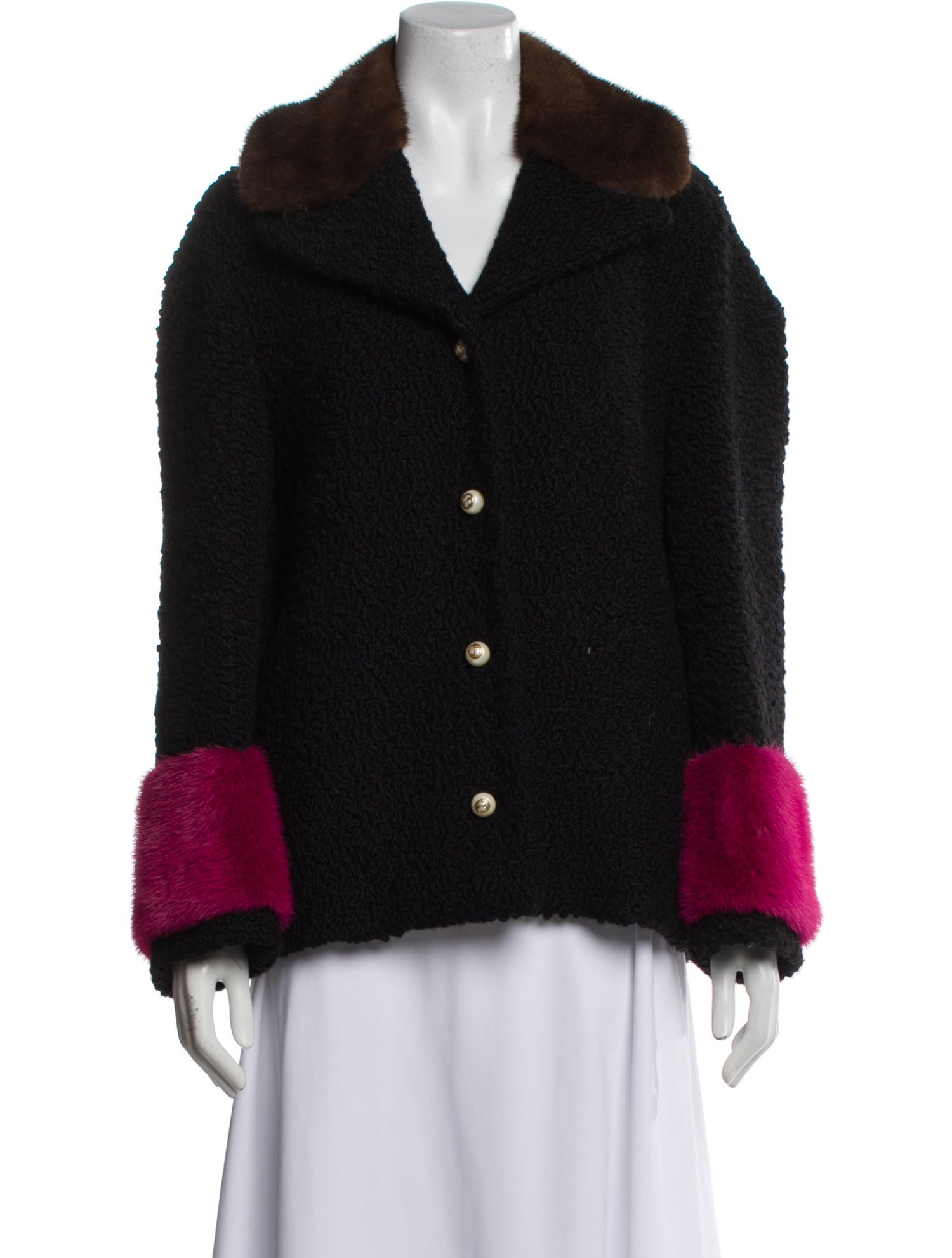 Gucci 2017 Wool Fur Jacket