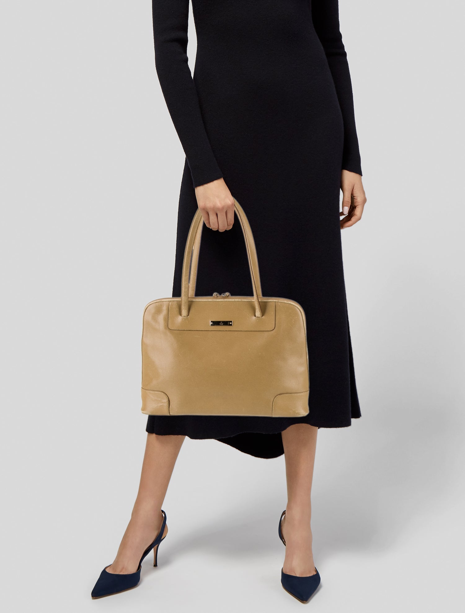 Gucci Leather Shoulder Bag Vintage