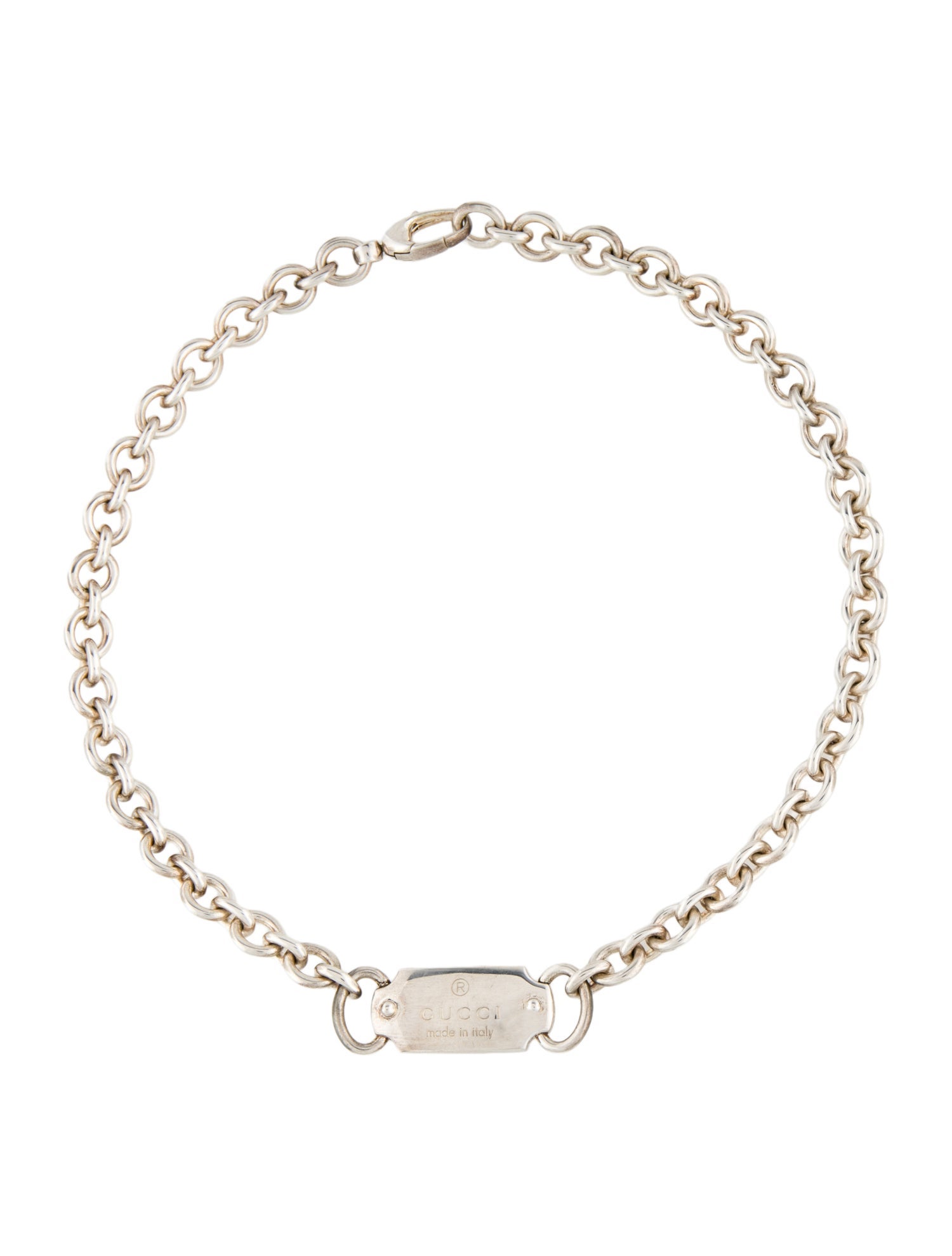 Gucci Trademark ID Collar Necklace