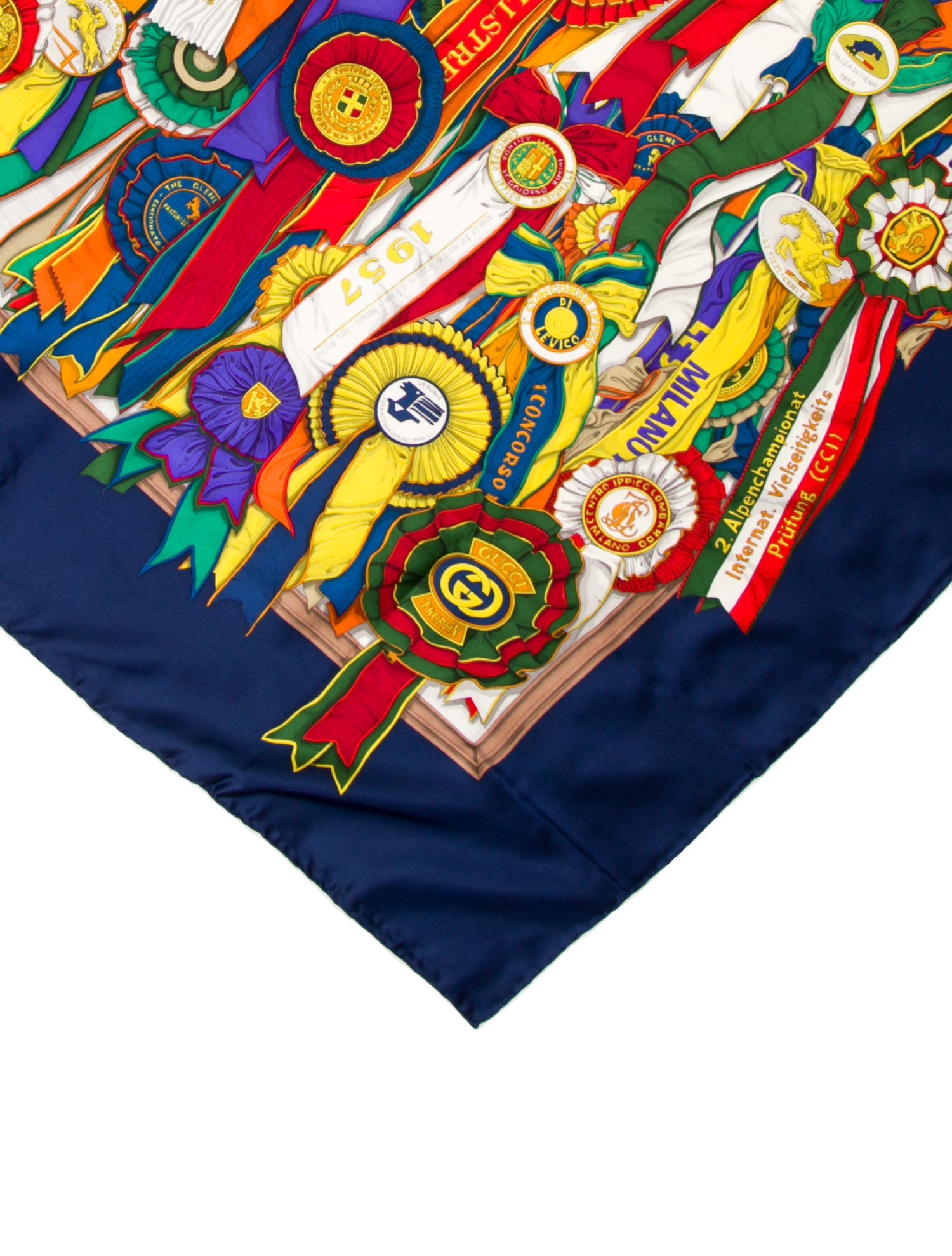 Gucci Silk Interlocking G Logo Scarf