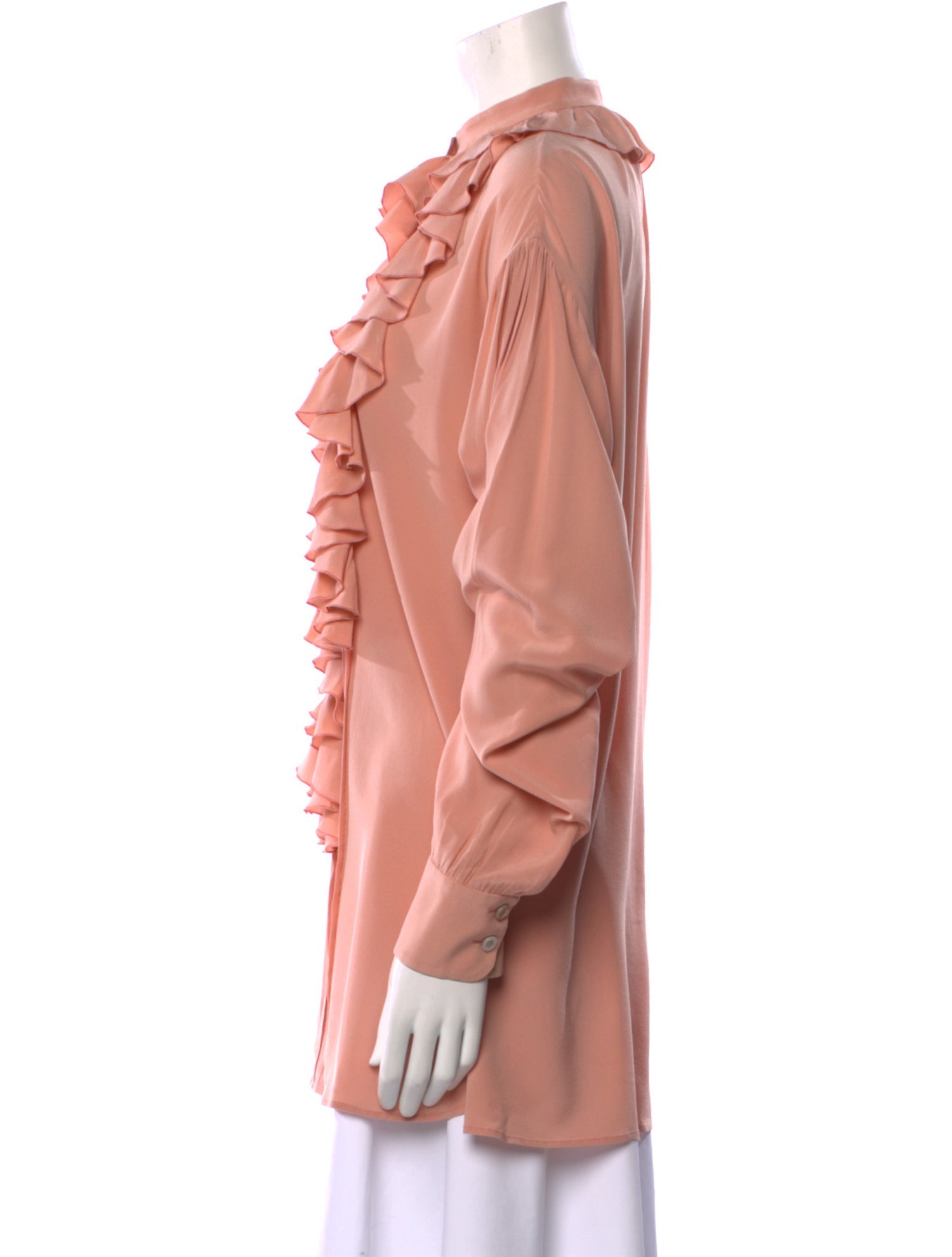 Gucci Silk Mock Neck Tunic