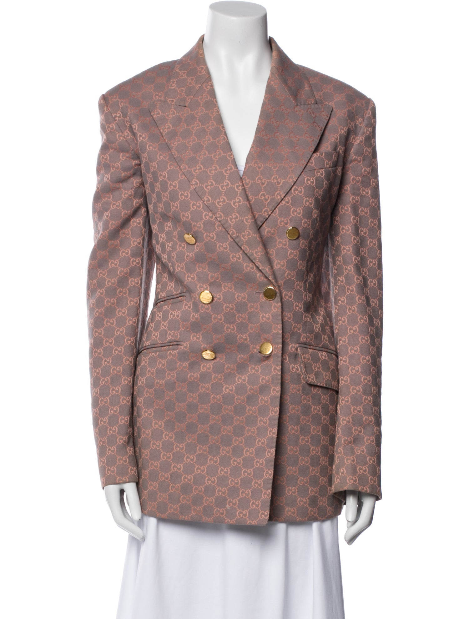 Gucci 2023 Plaid Print Blazer