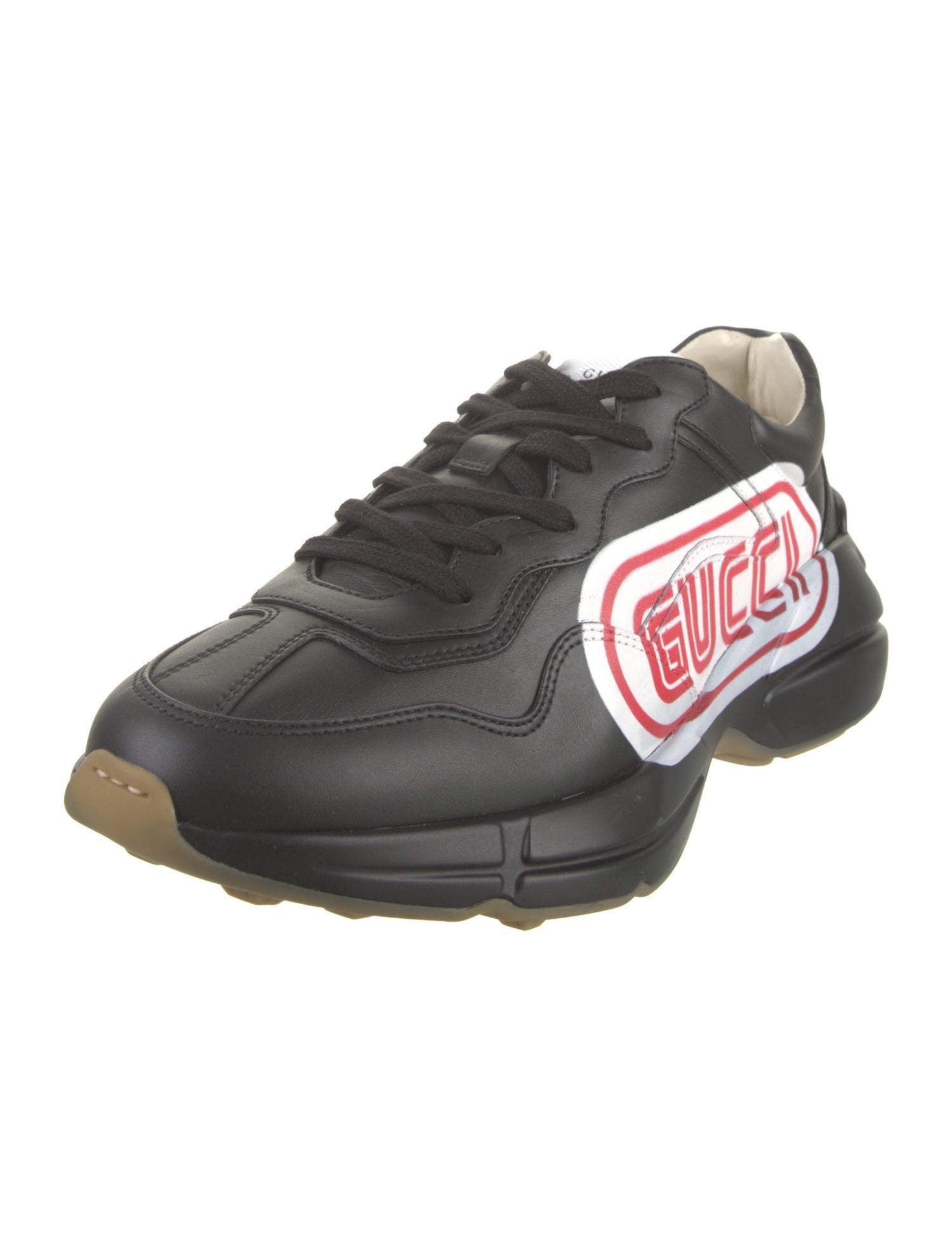 Gucci Leather Graphic Print Sneakers w/ Tags