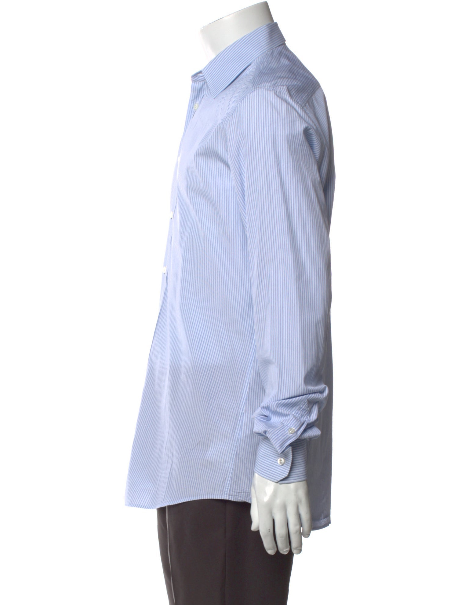 Gucci Striped Long Sleeve Dress Shirt