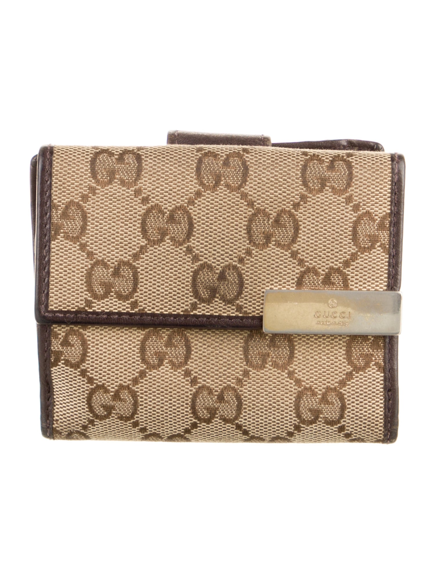 Gucci GG Canvas Canvas French Purse