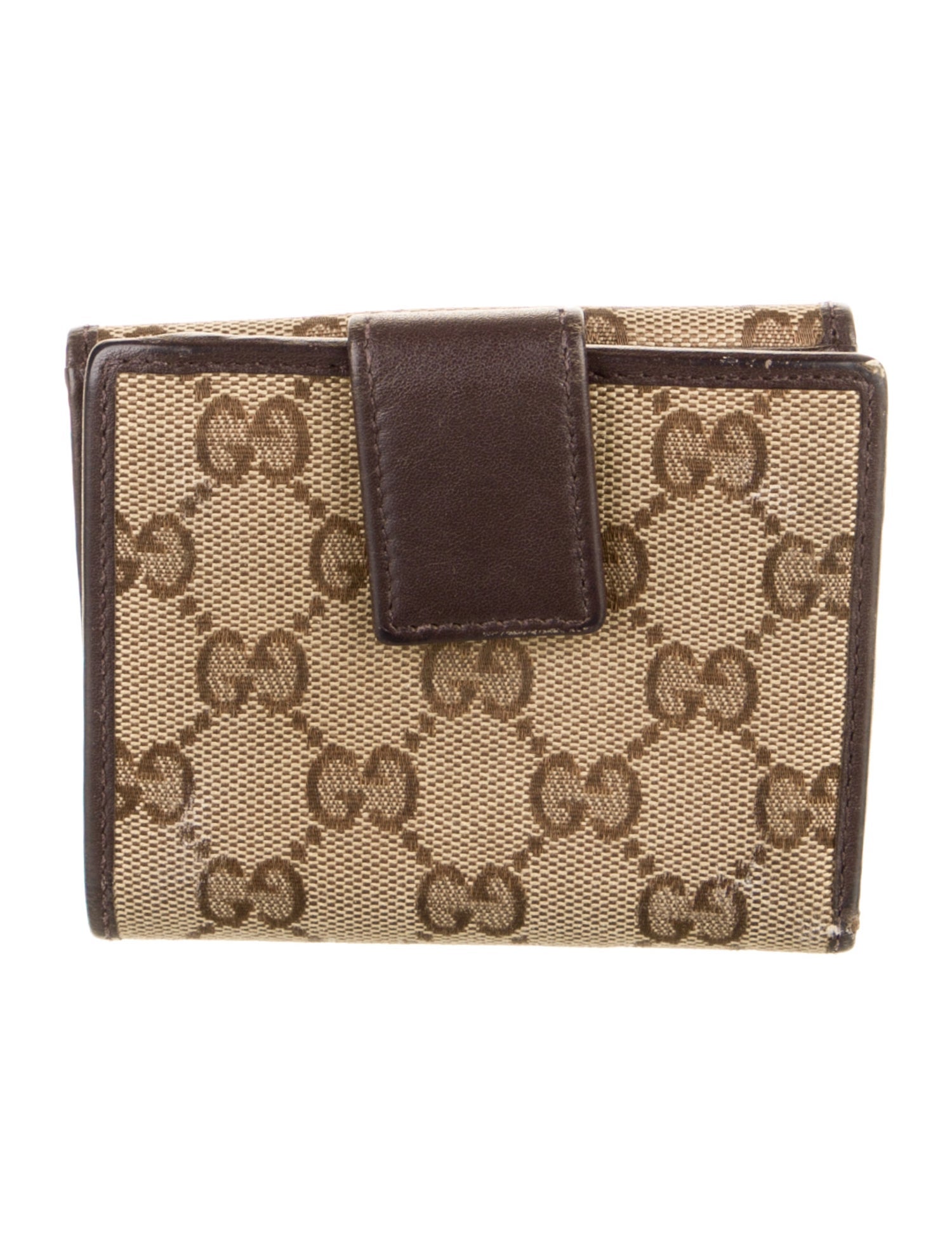Gucci GG Canvas Canvas French Purse