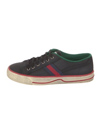 Gucci Web Accent Canvas Sneakers
