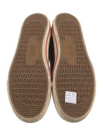 Gucci Web Accent Canvas Sneakers