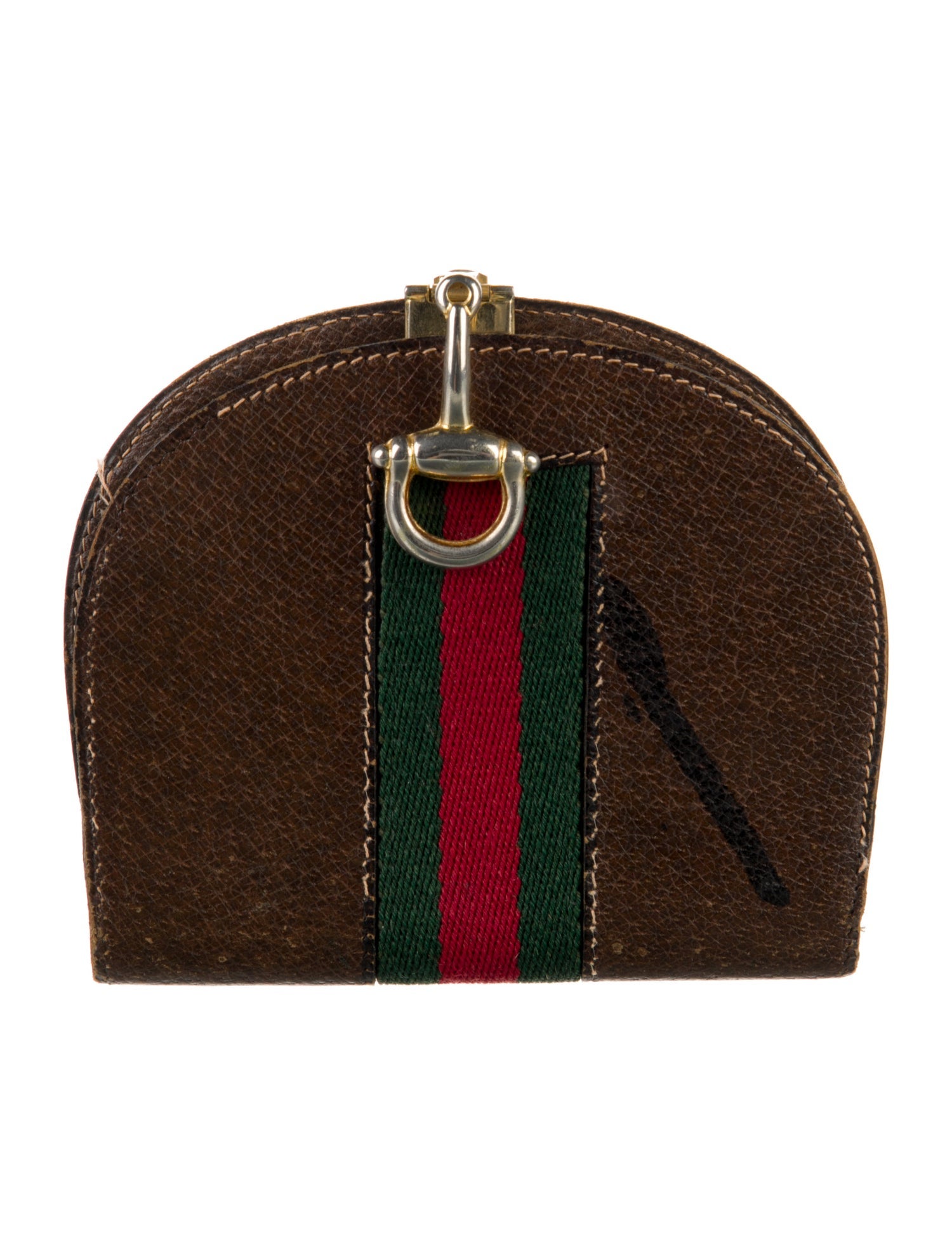 Gucci Web Accent Leather Wallet