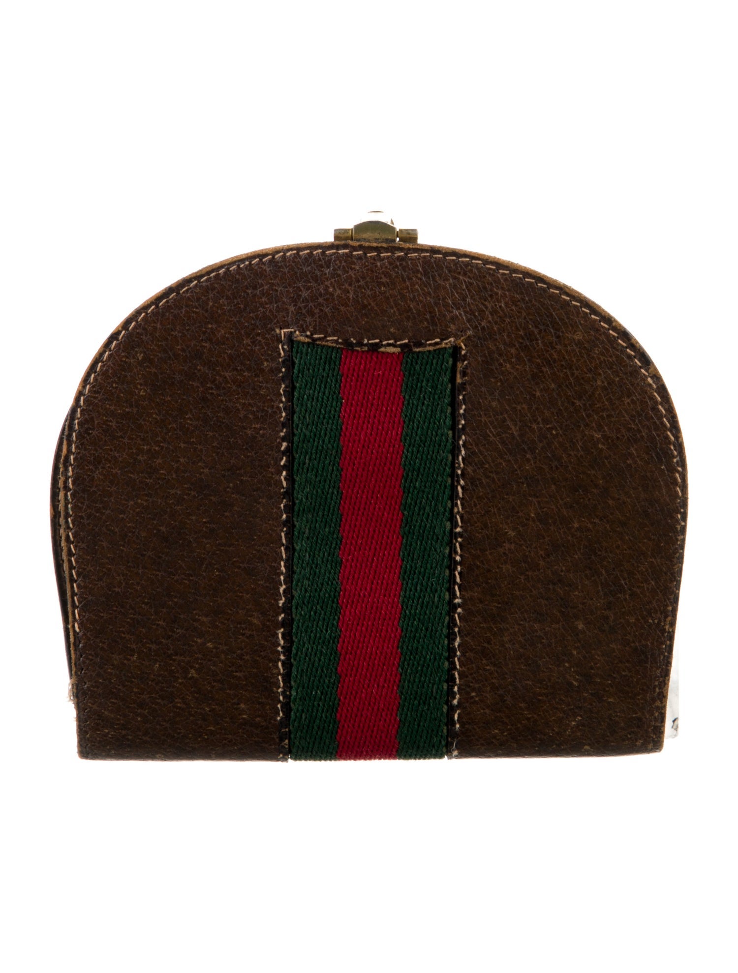 Gucci Web Accent Leather Wallet