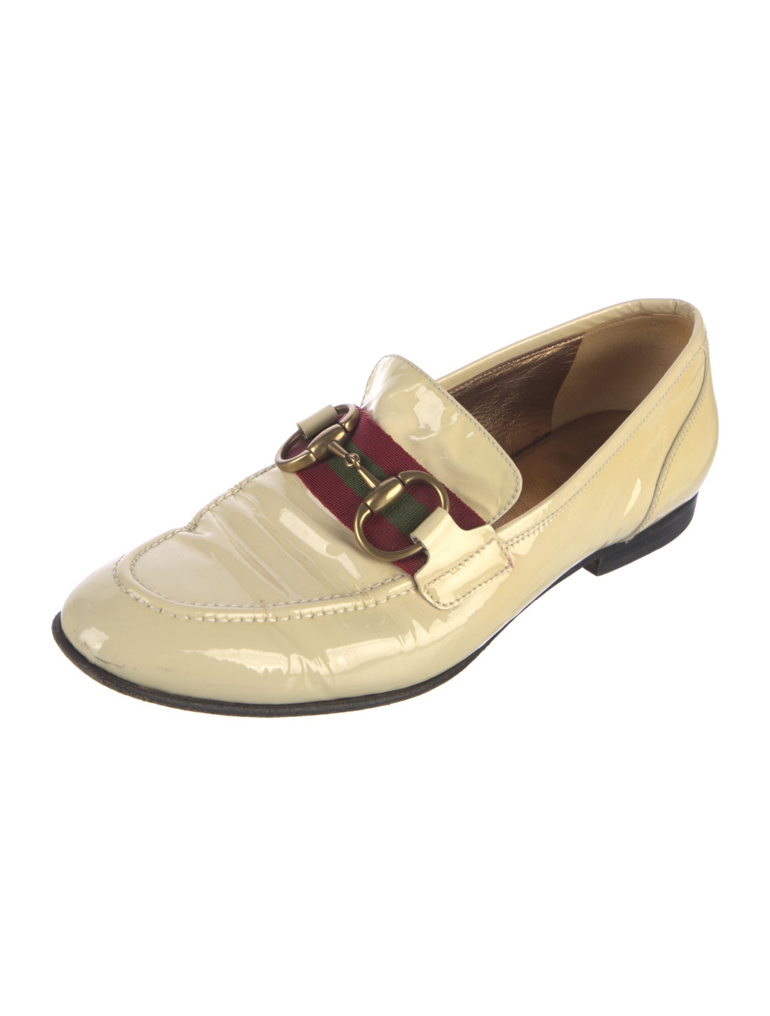 Gucci Vintage Web Accent Loafers