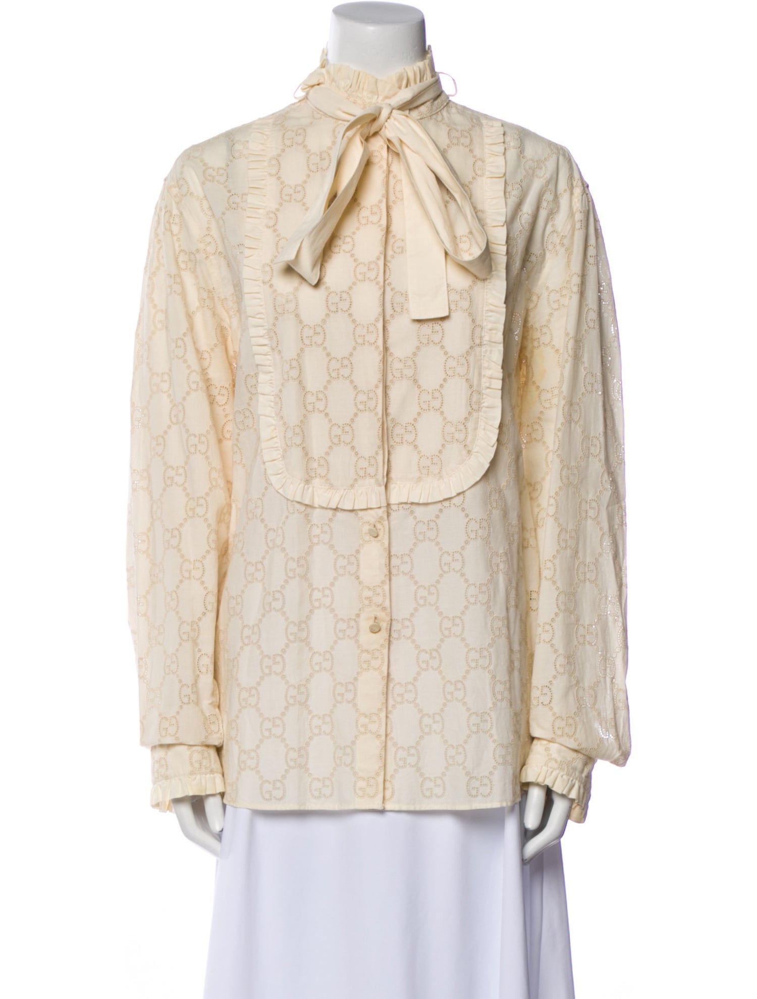 Gucci 2019 Printed Button-Up Top