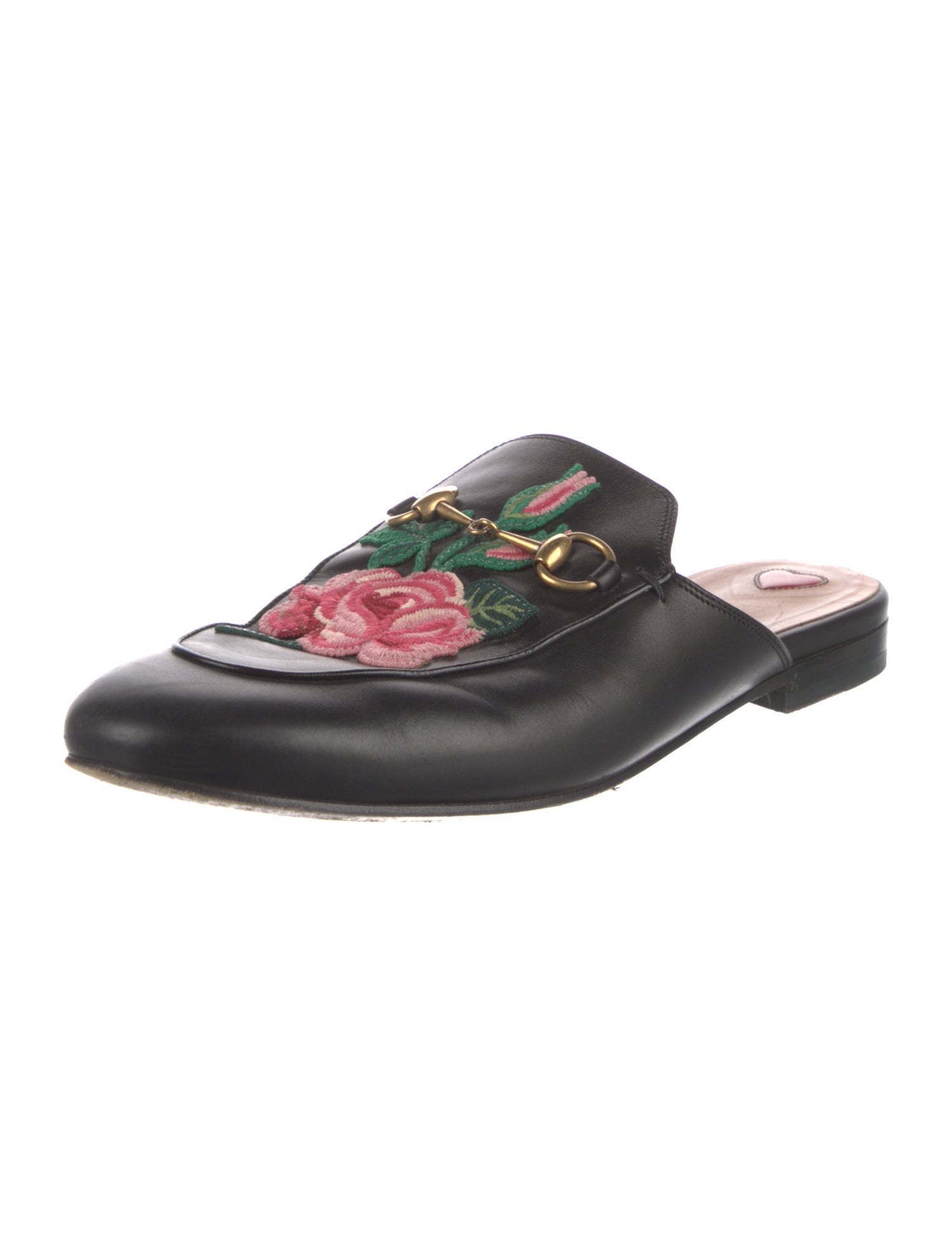 Gucci Horsebit Accent Leather Mules