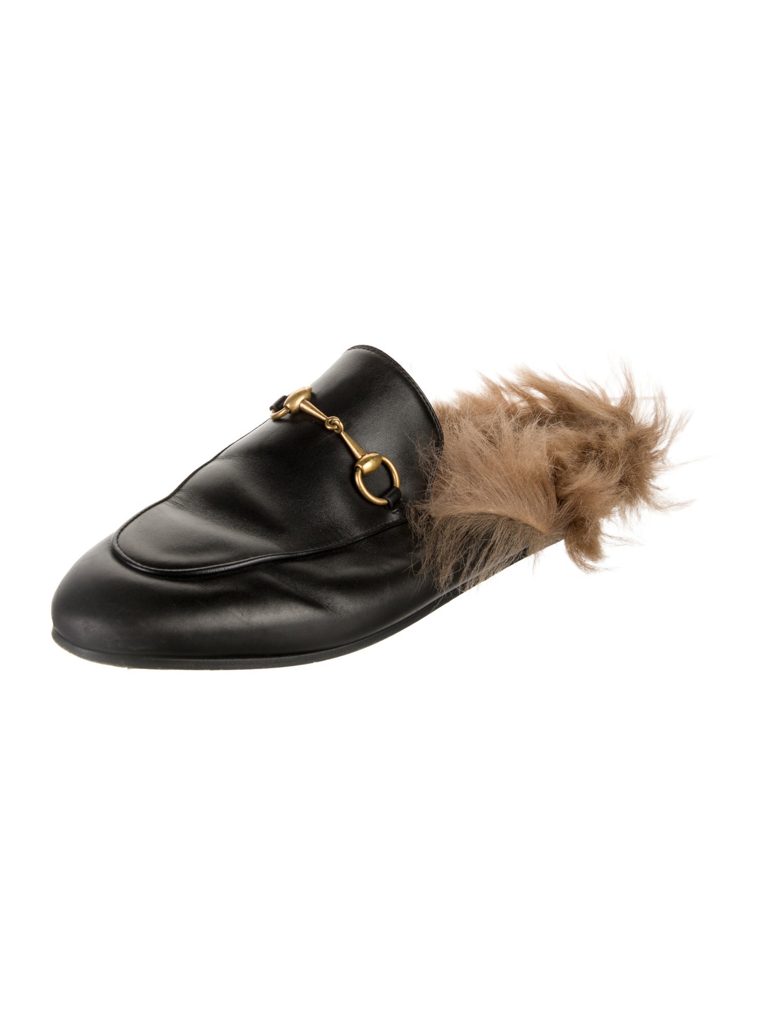 Gucci Horsebit Accent Leather Mules