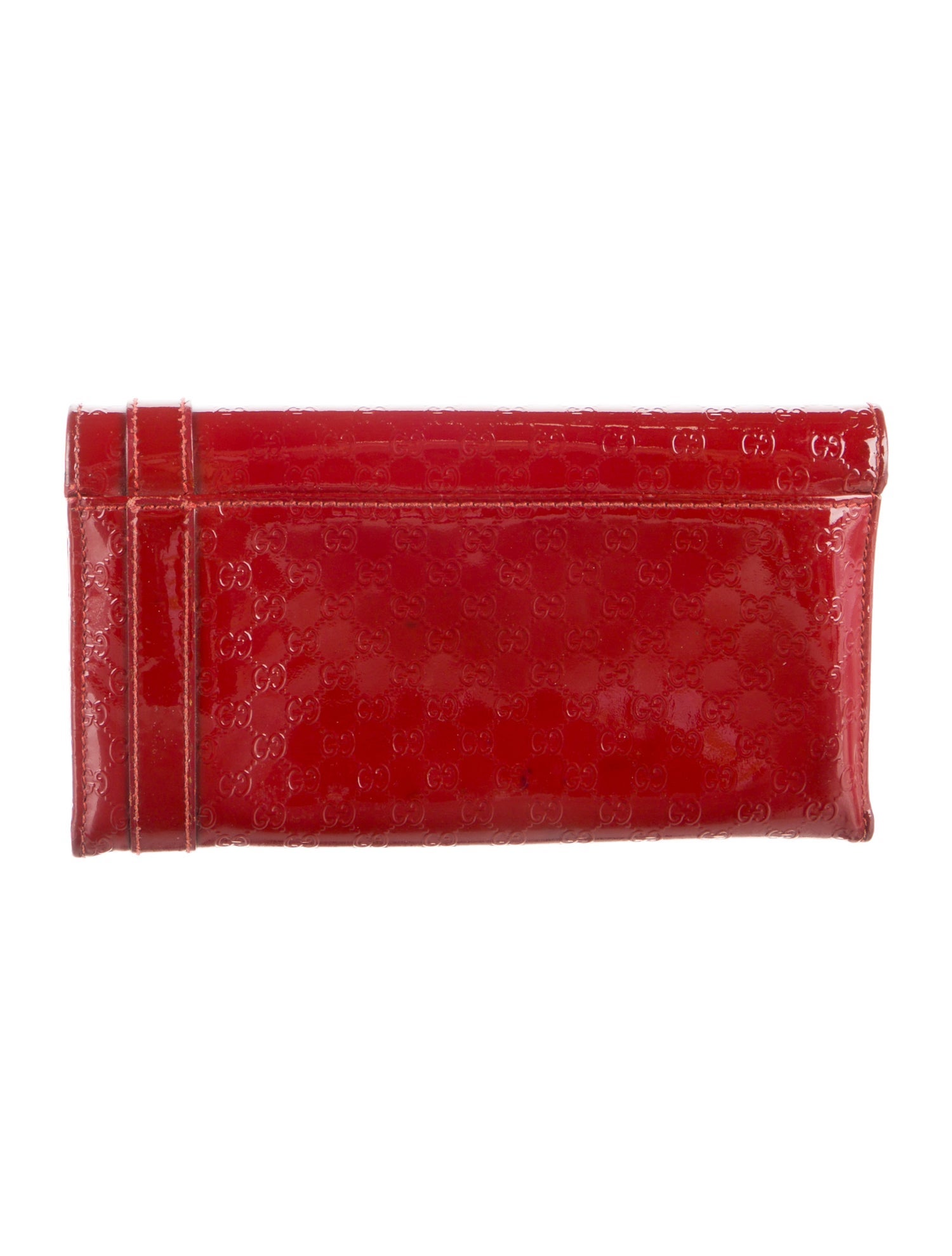 Gucci Microguccissima Pattern Patent Leather Wallet
