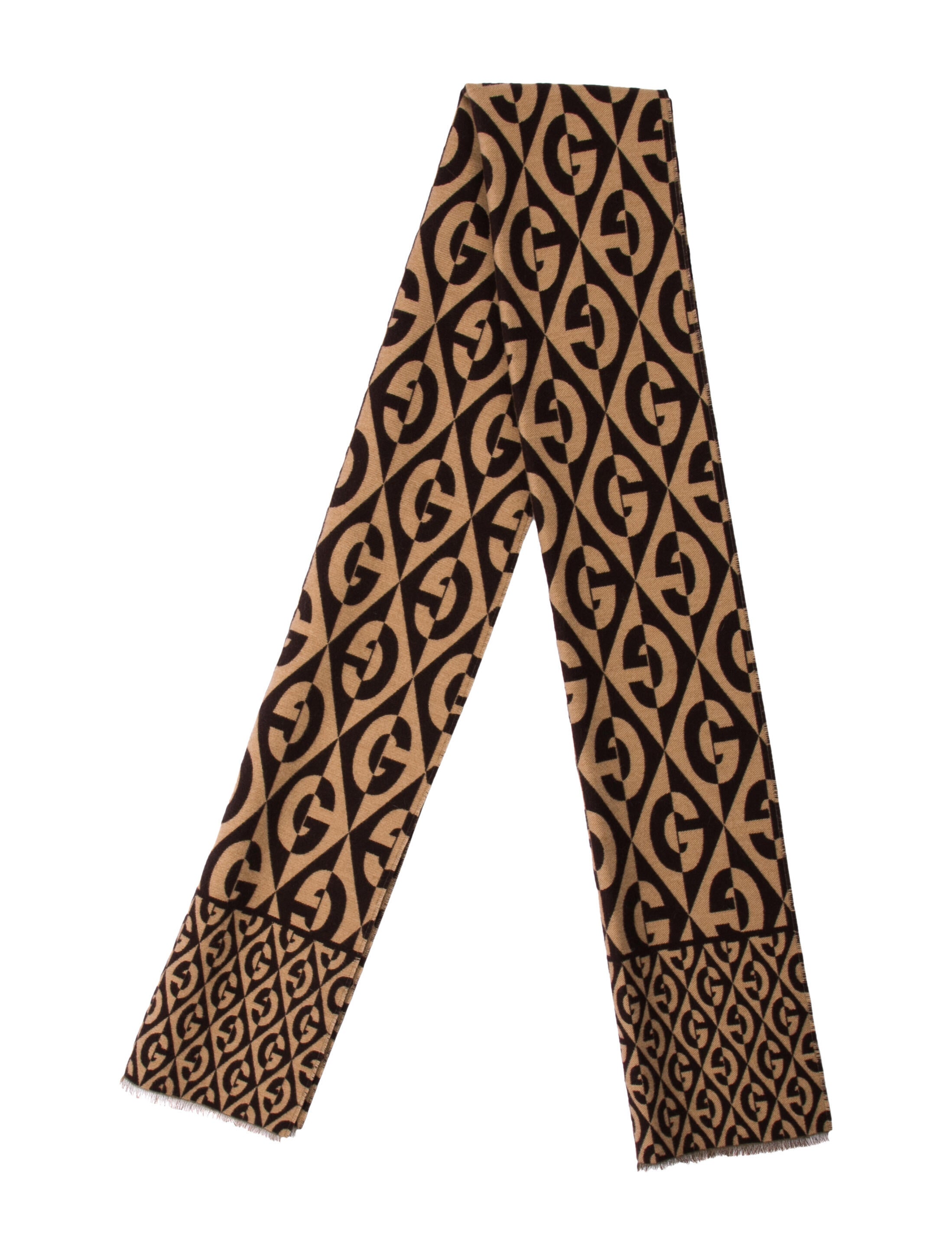 Gucci Wool Printed Scarf