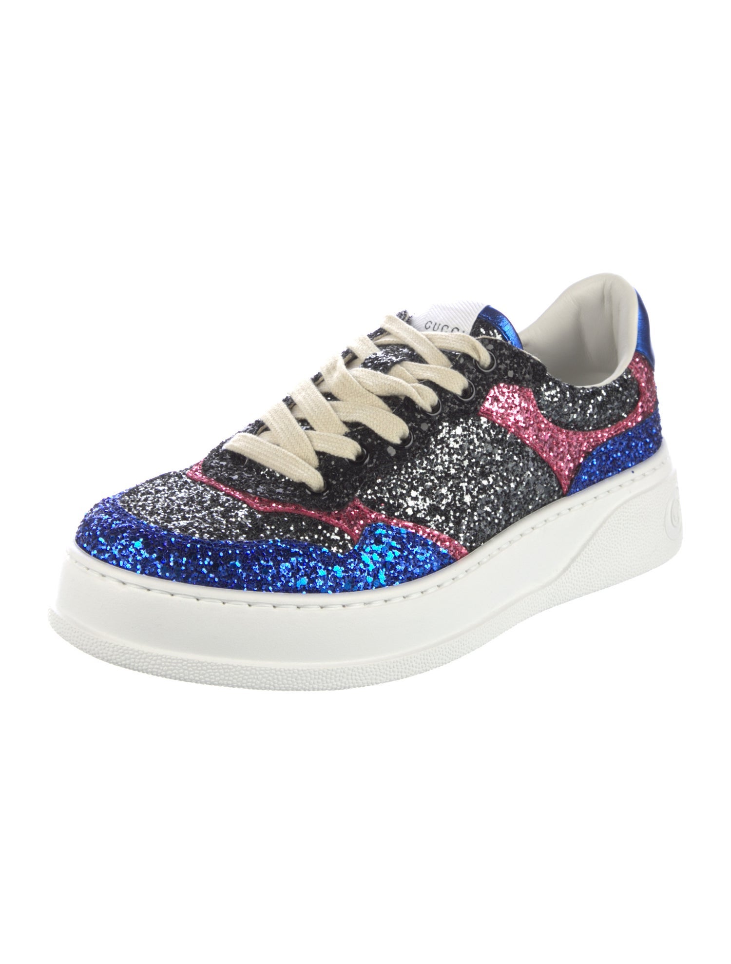 Gucci Interlocking G Logo Glitter Sneakers