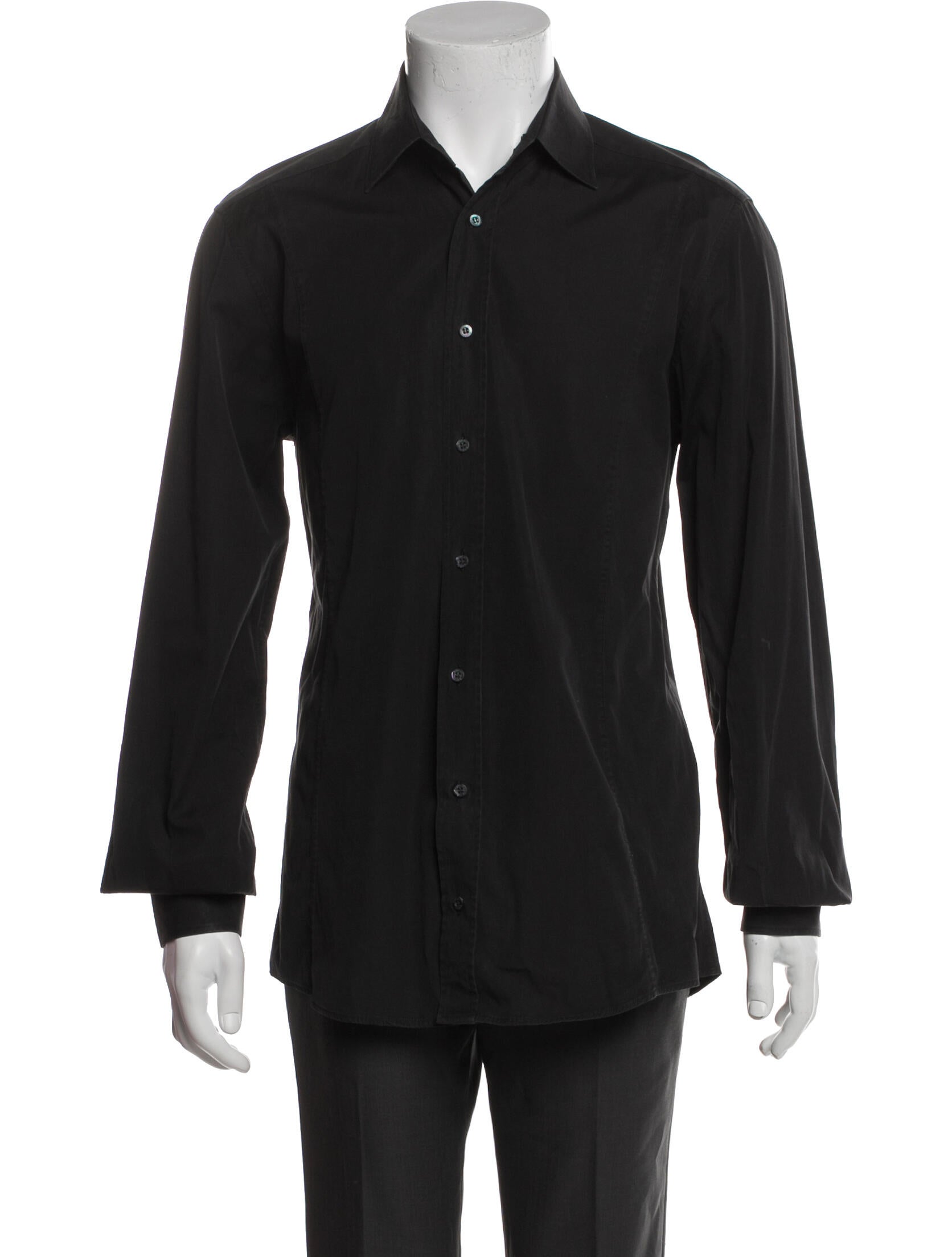Gucci Interlocking G Logo Long Sleeve Dress Shirt