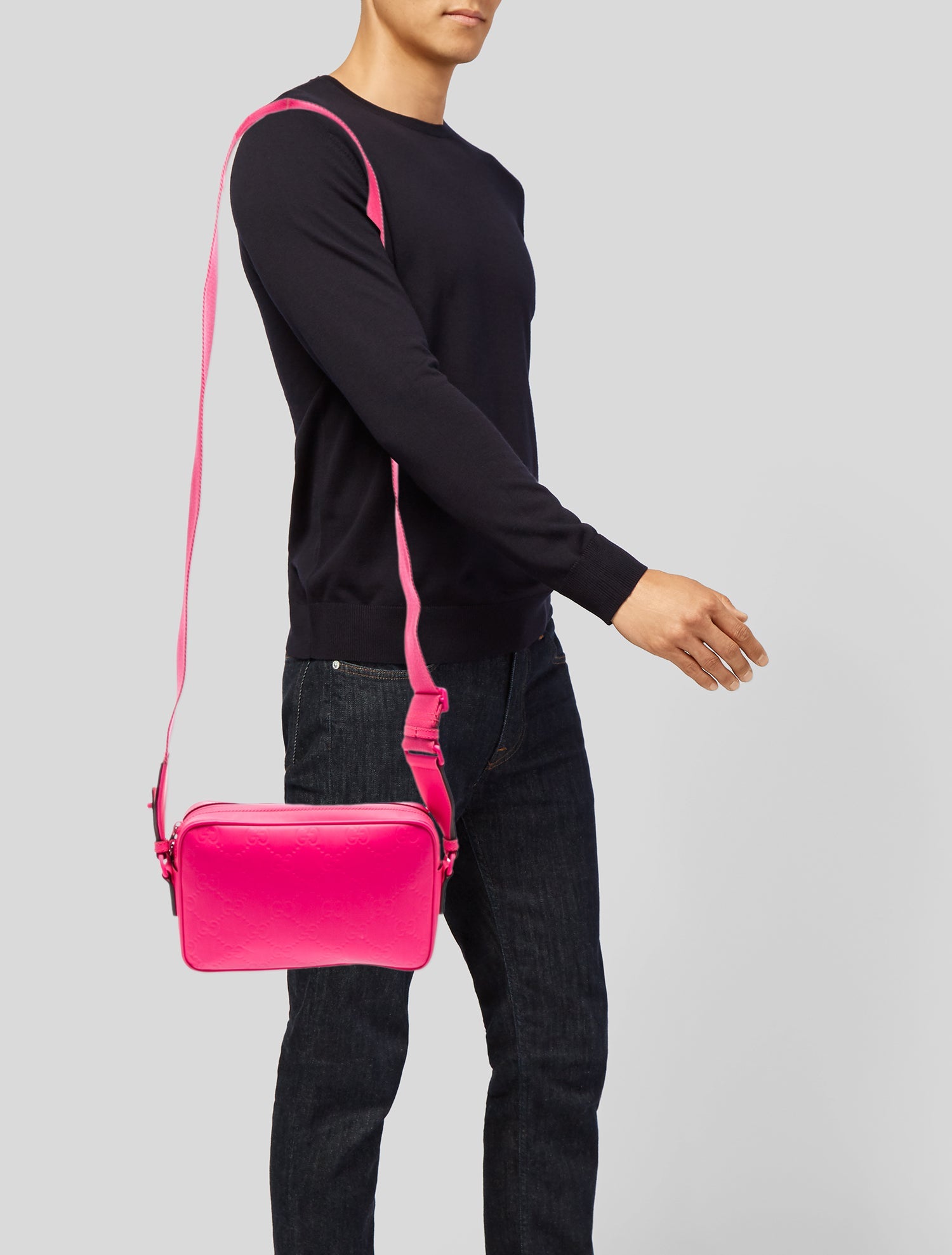 Gucci Leather Messenger Bag